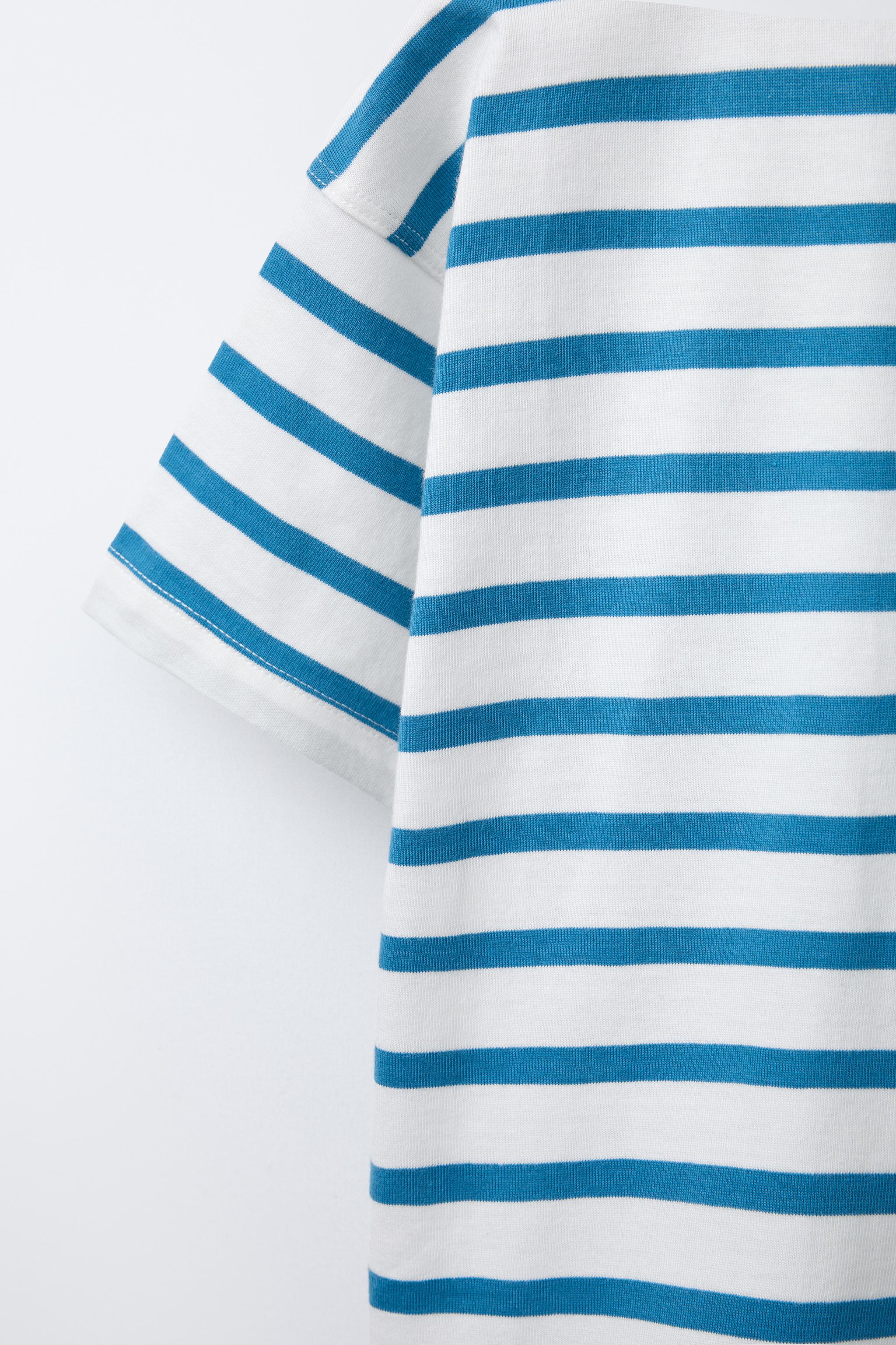 STRIPE PRINT T-SHIRT
