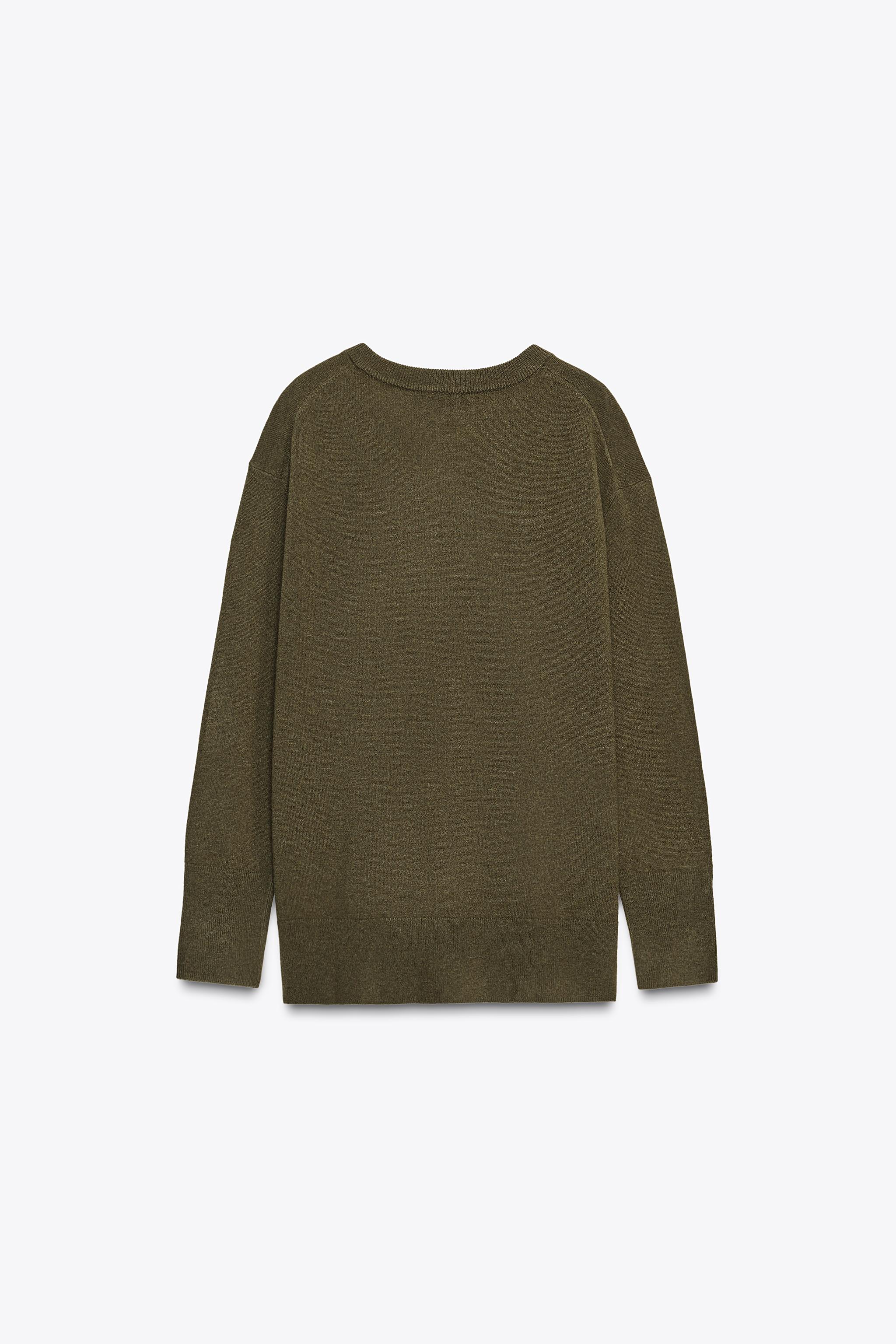 100% WOOL OVERSIZED KNIT SWEATER