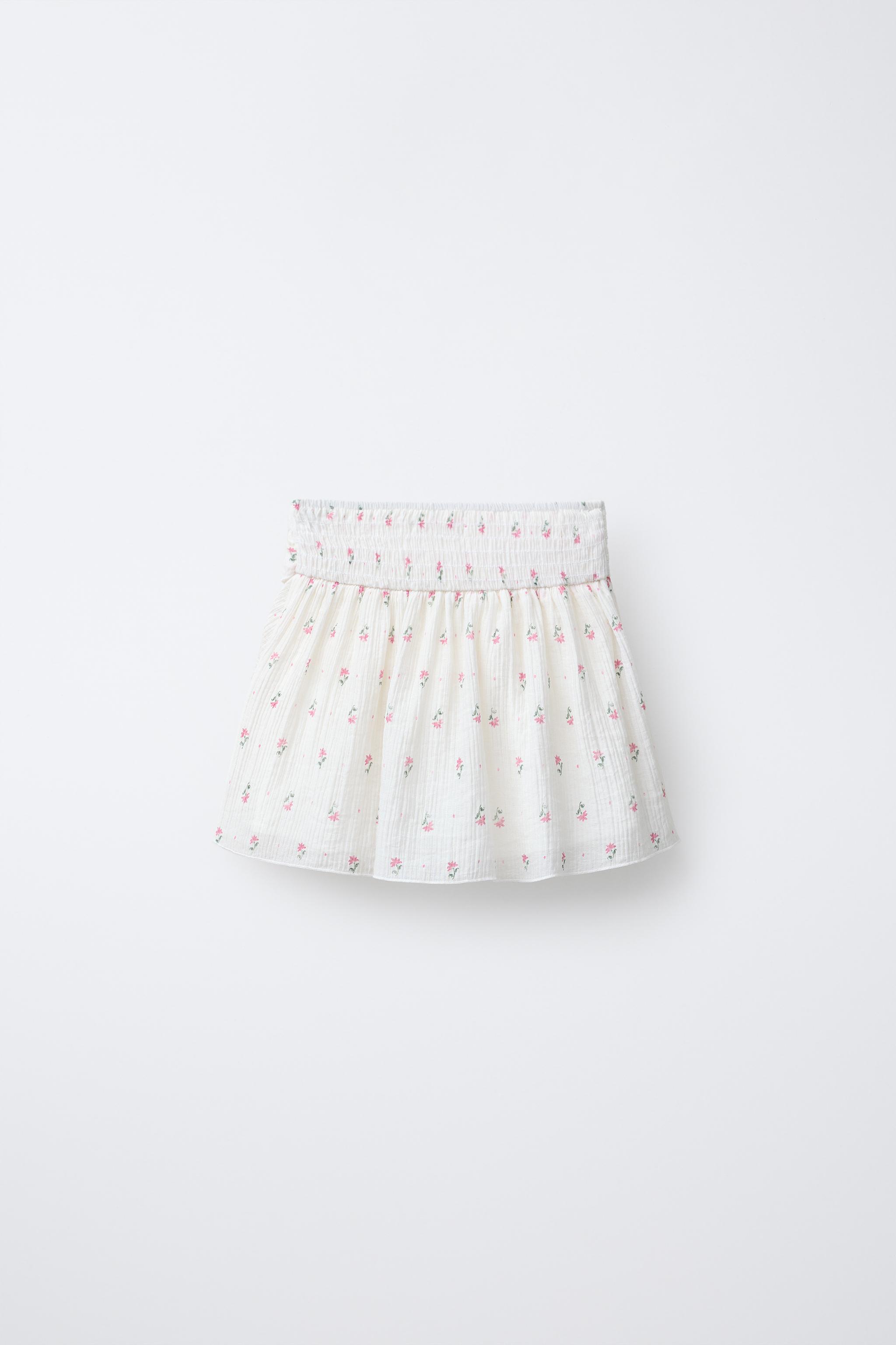 FLORAL RUFFLED SKORT