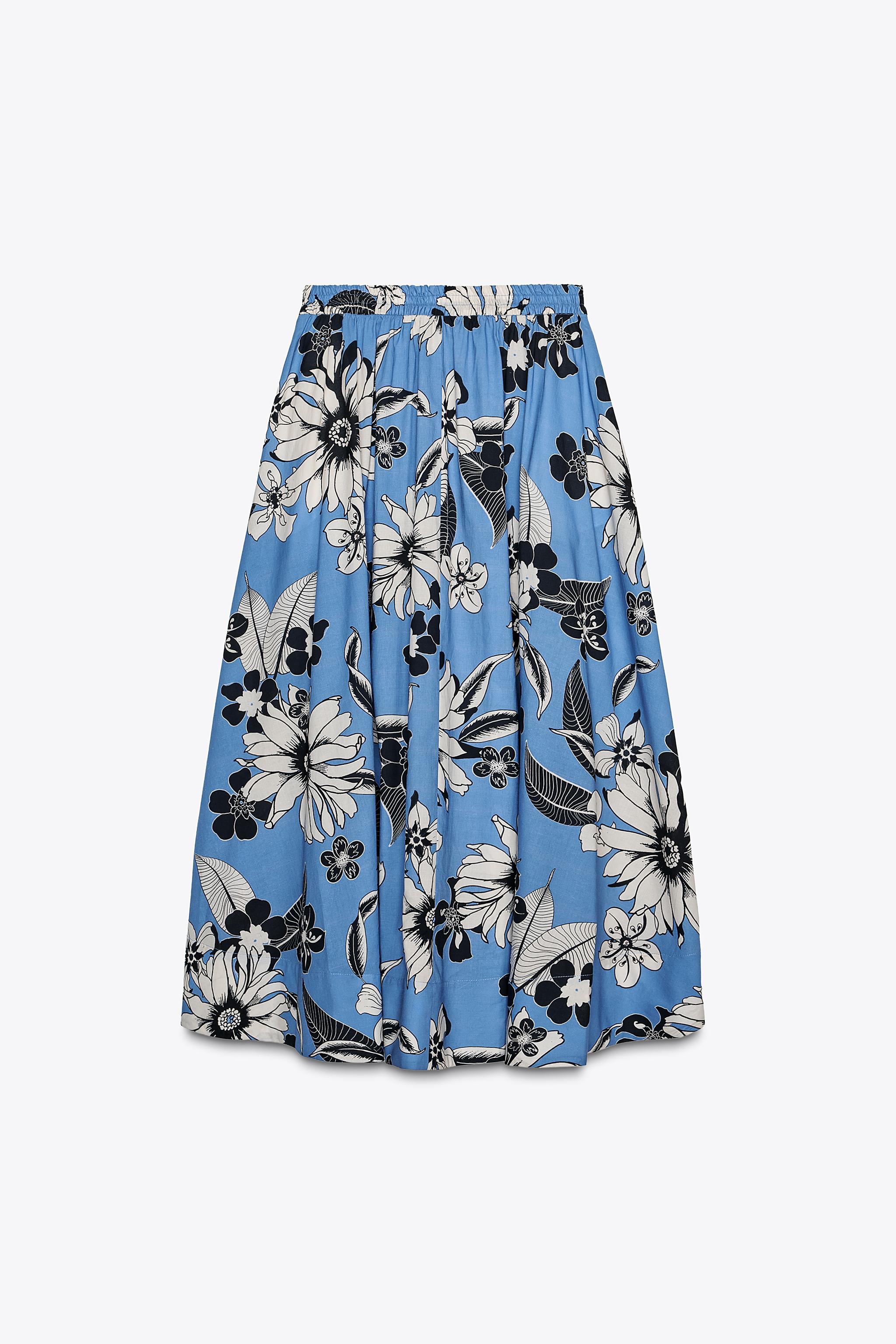 ZW COLLECTION PRINTED MIDI SKIRT