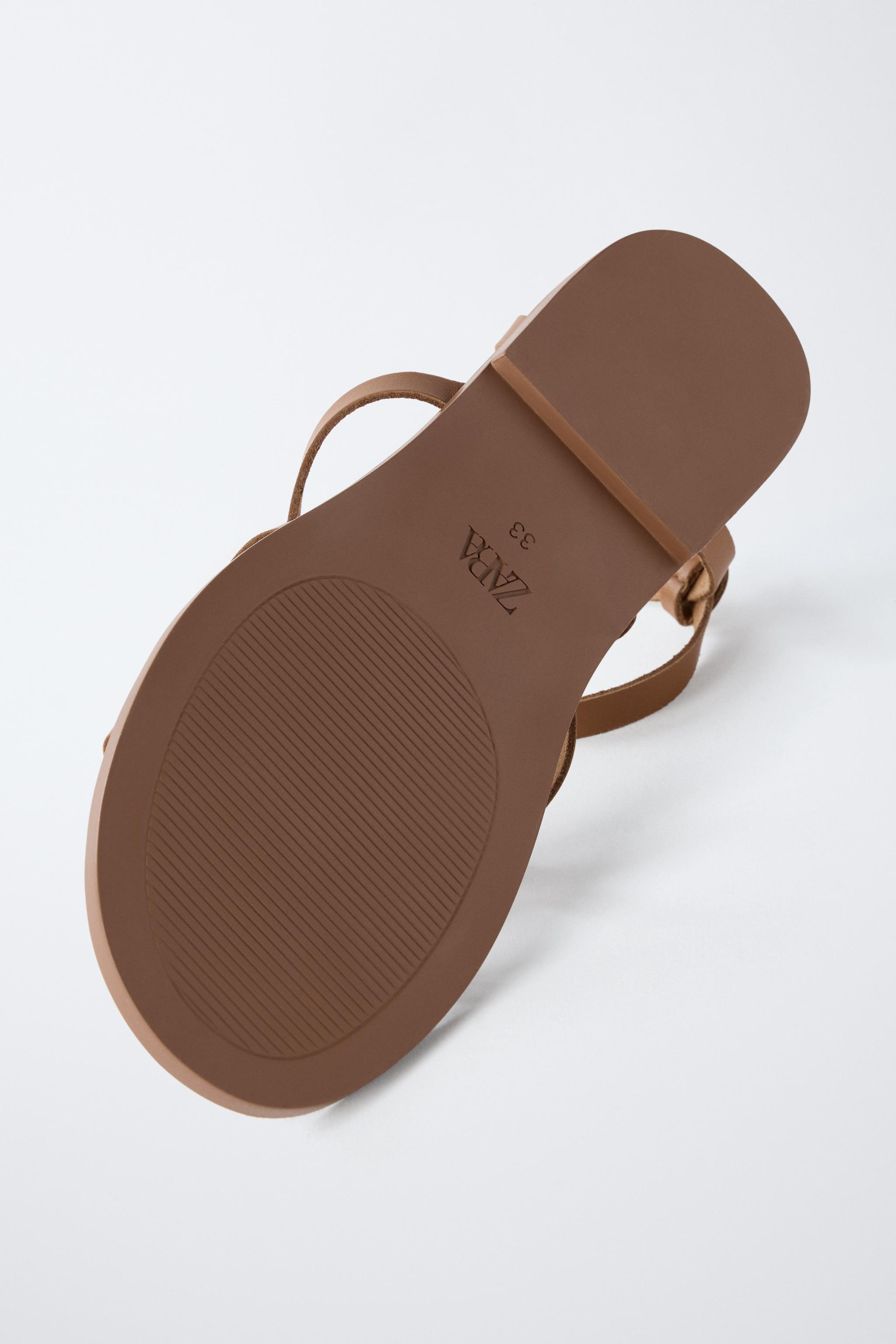 STRAPPY LEATHER SANDALS