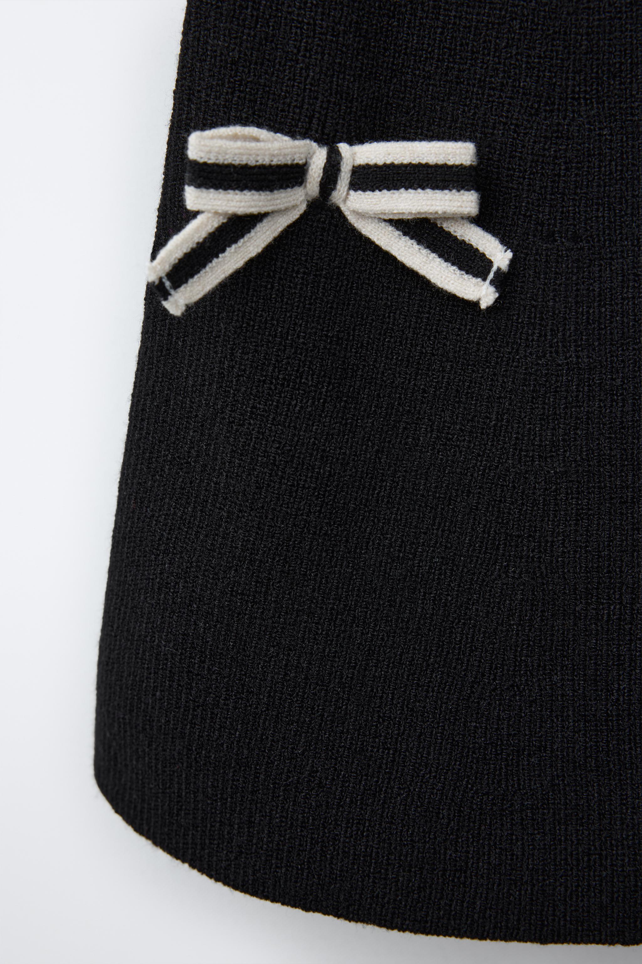 BOW DETAIL KNIT SKIRT
