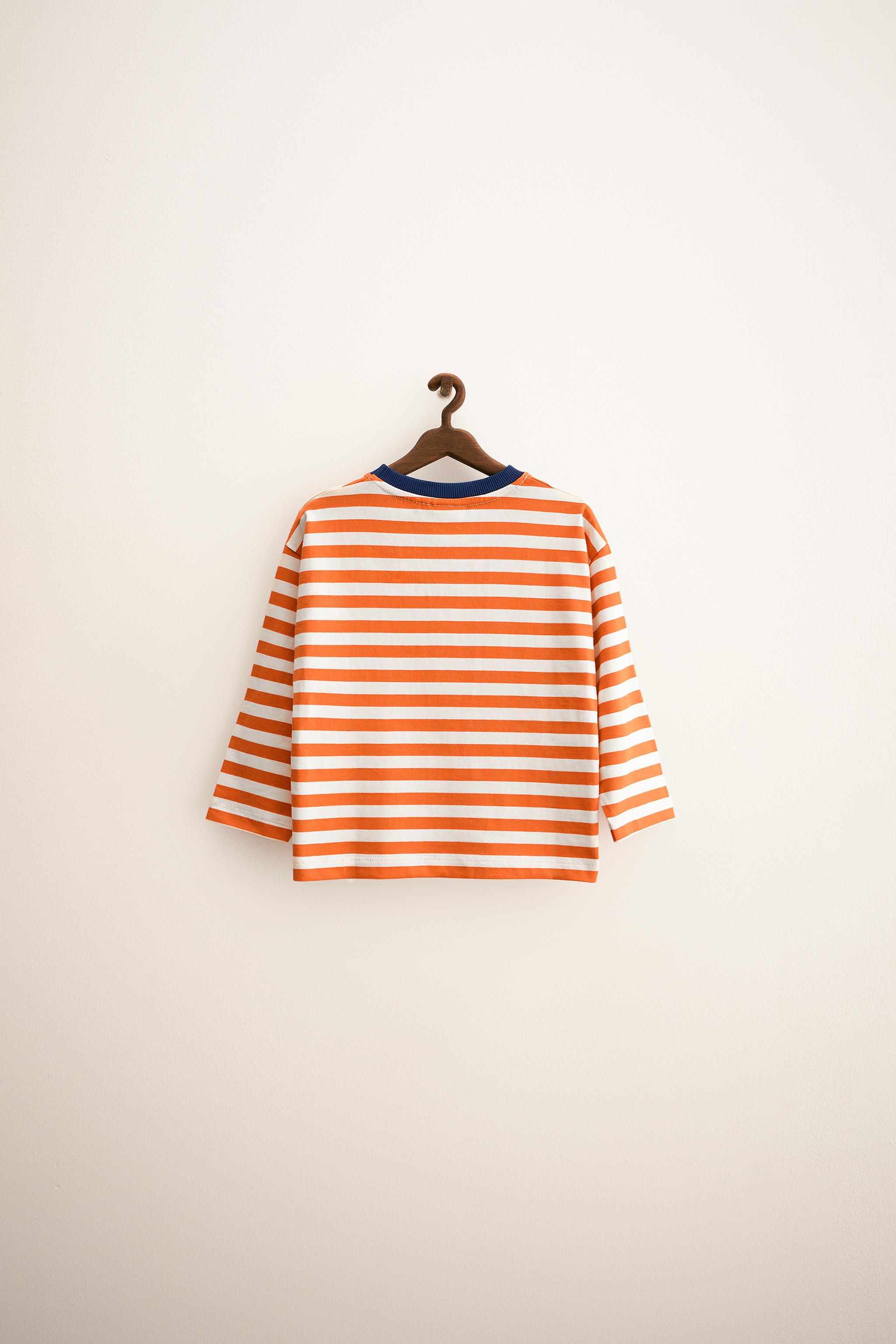 ZARA TIMELESS - STRIPED TOP WITH TRIM
