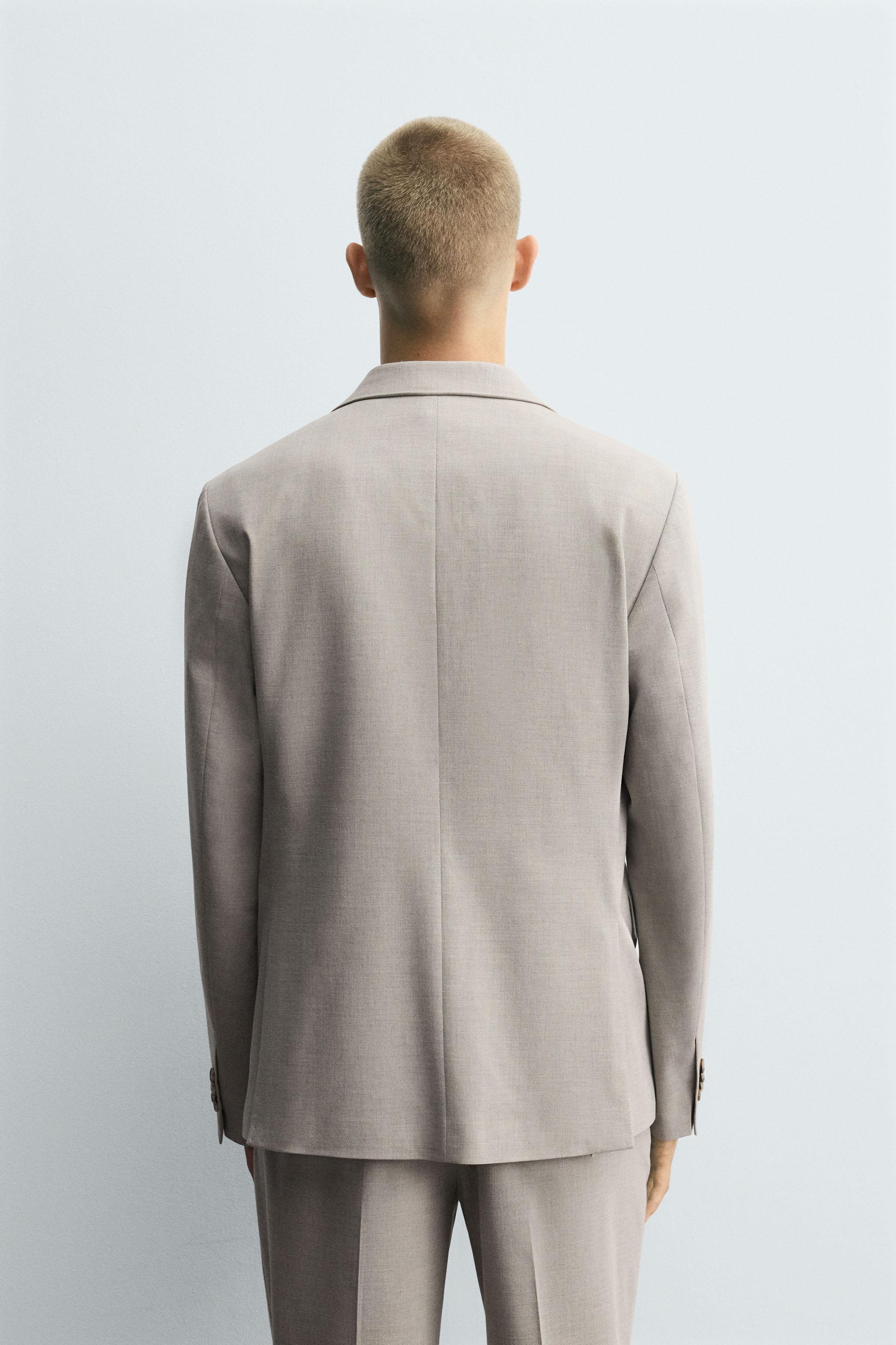 TEXTURED SUIT BLAZER