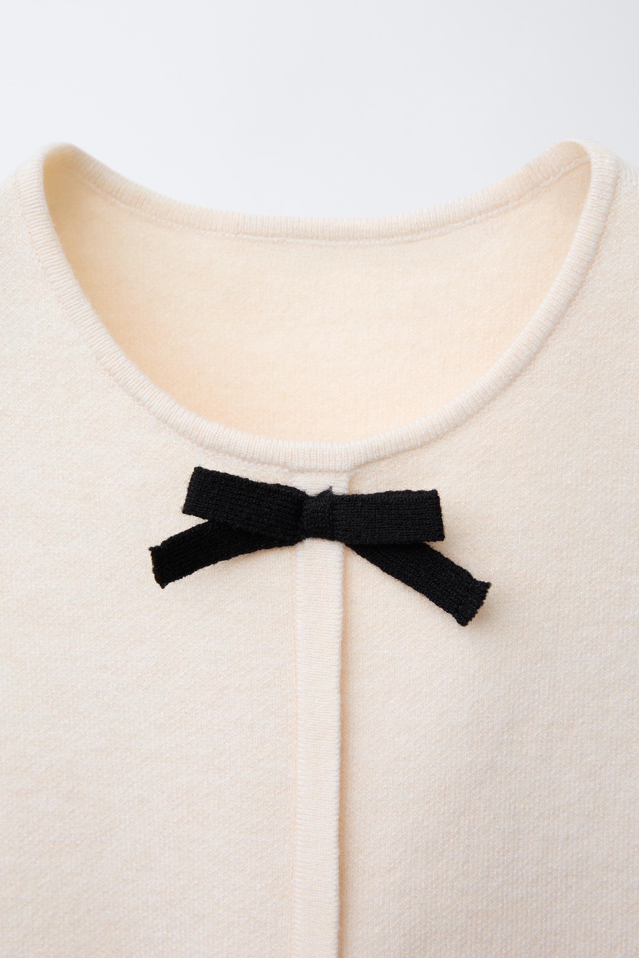 Knit Dress with Bows