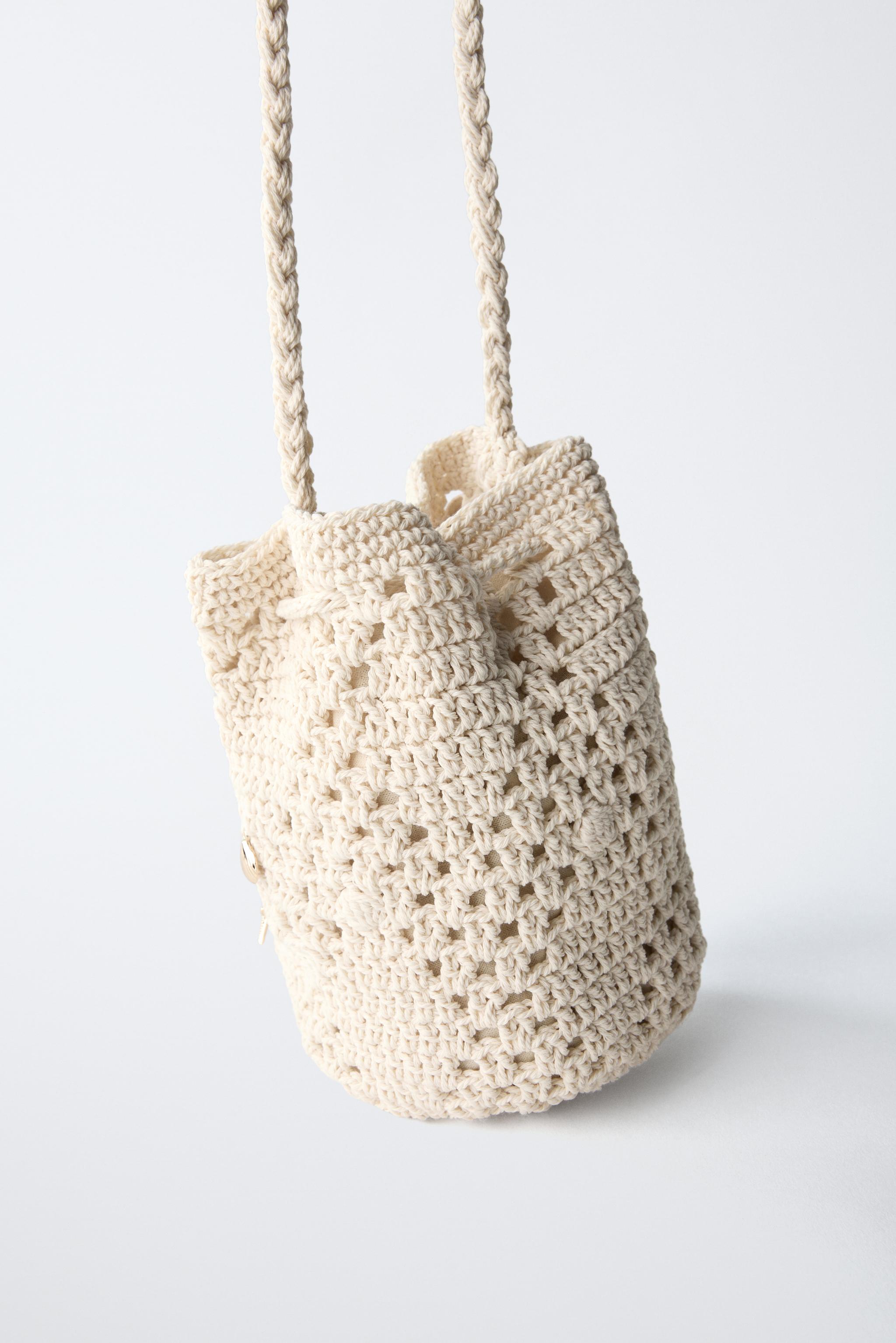 CROCHET CROSSBODY BAG WITH MARINE DETAILS