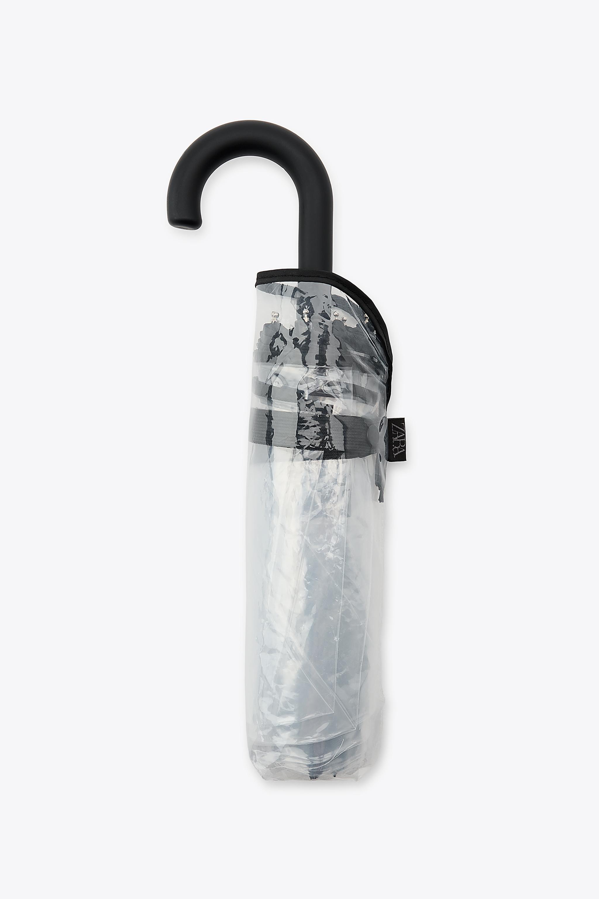 CLEAR FOLDABLE UMBRELLA