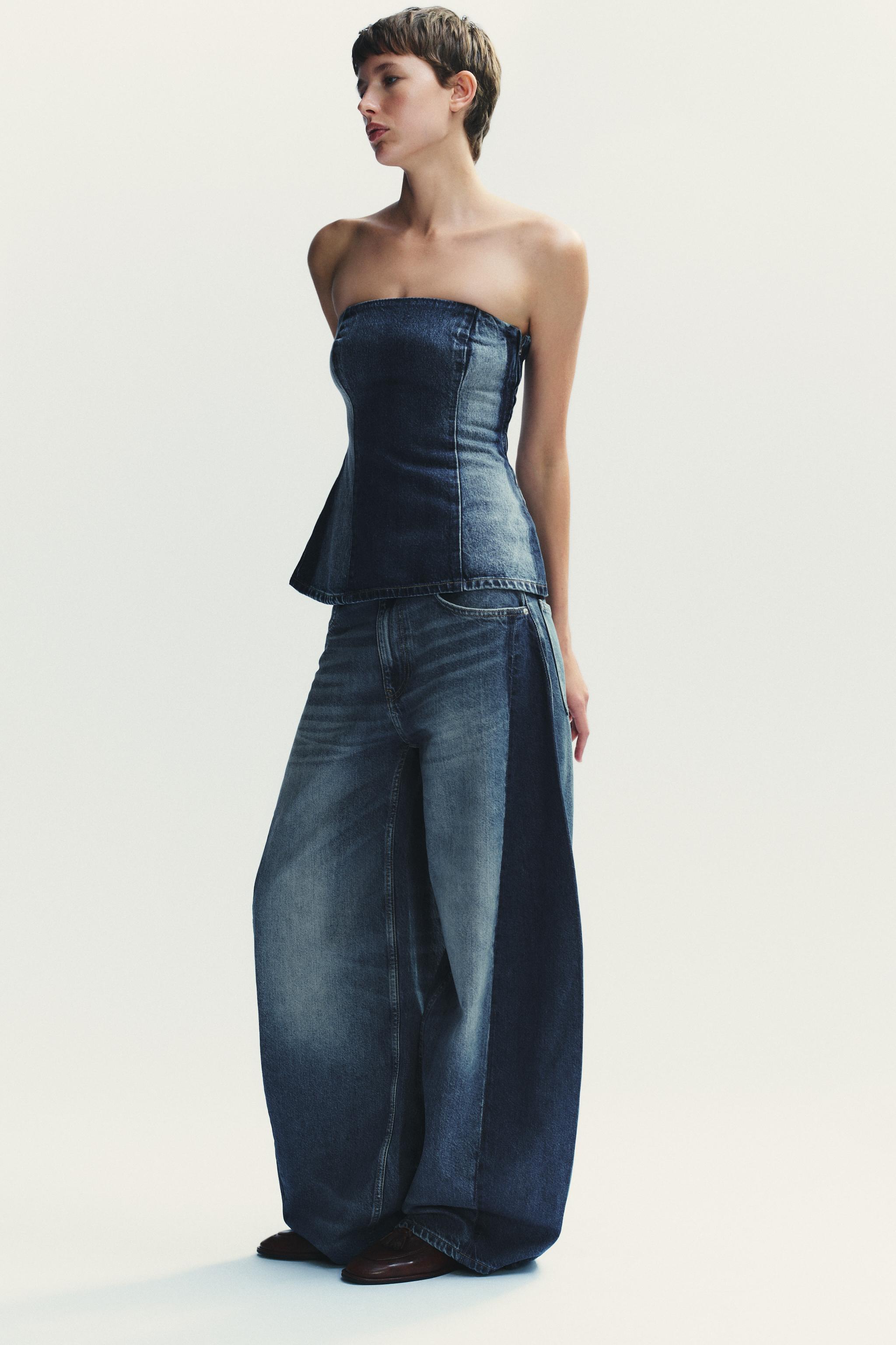 TRF OVERSIZE BALLOON HIGH WAIST JEANS