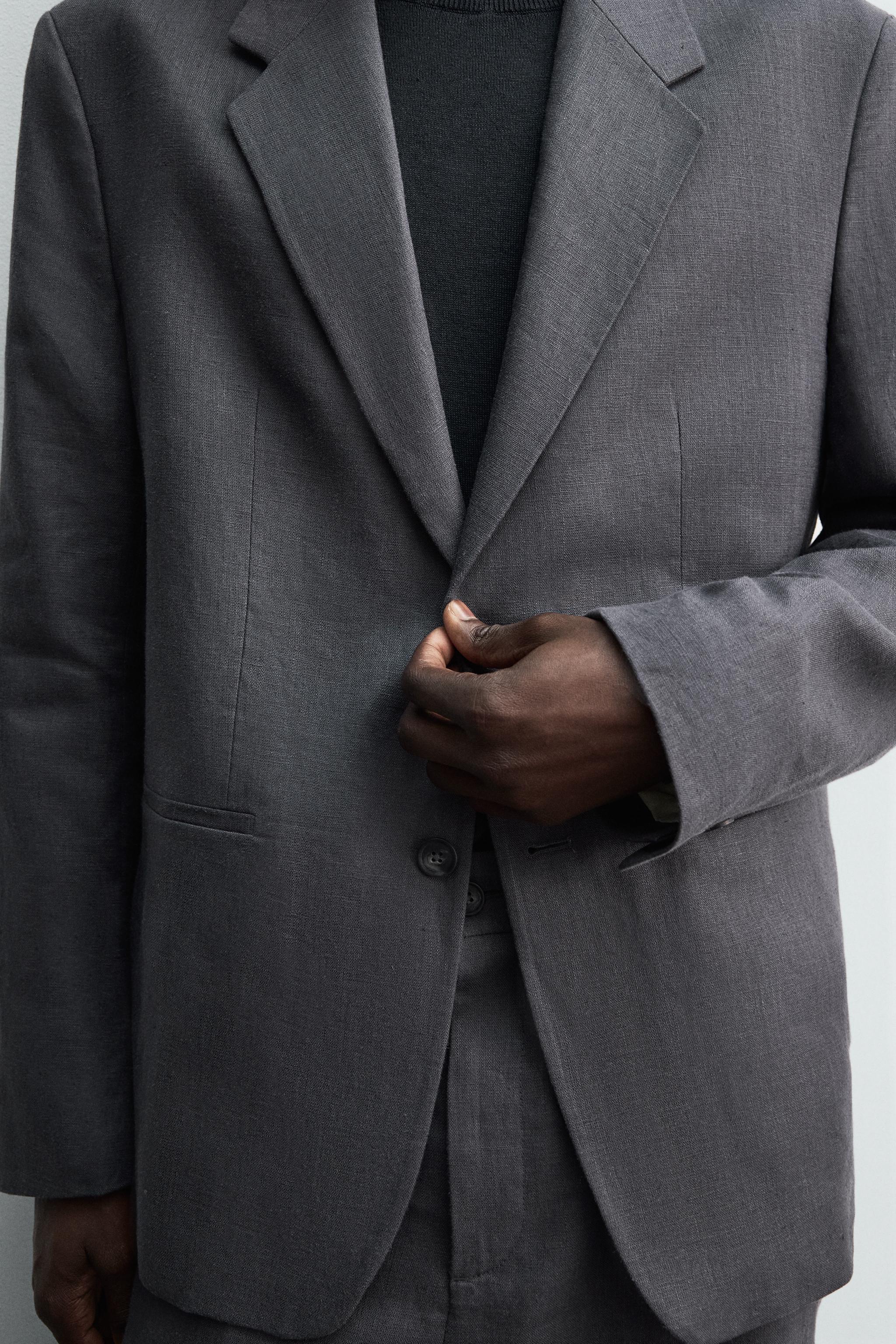 100% LINEN SUIT BLAZER