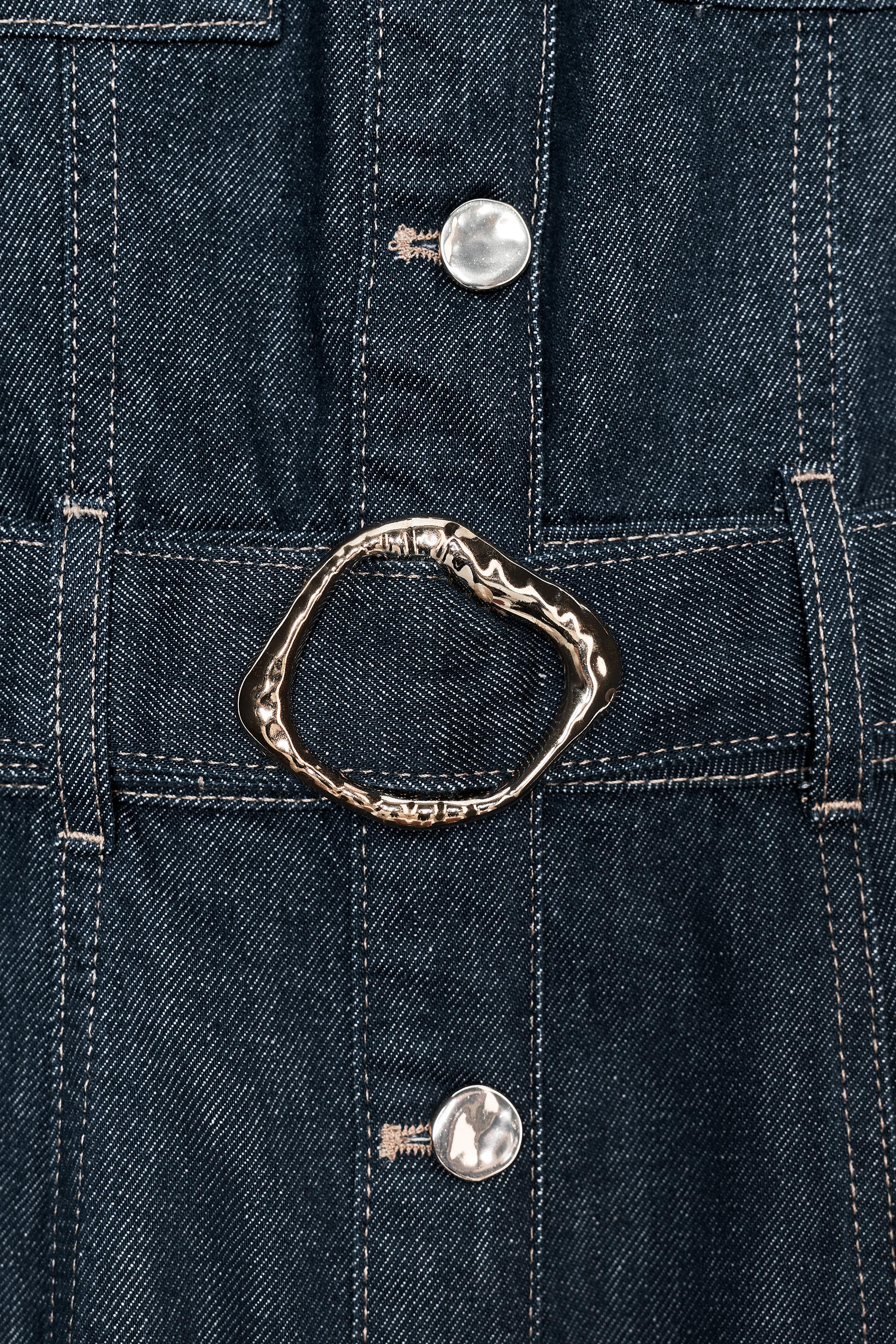 Z1975 BELTED DENIM DRESS