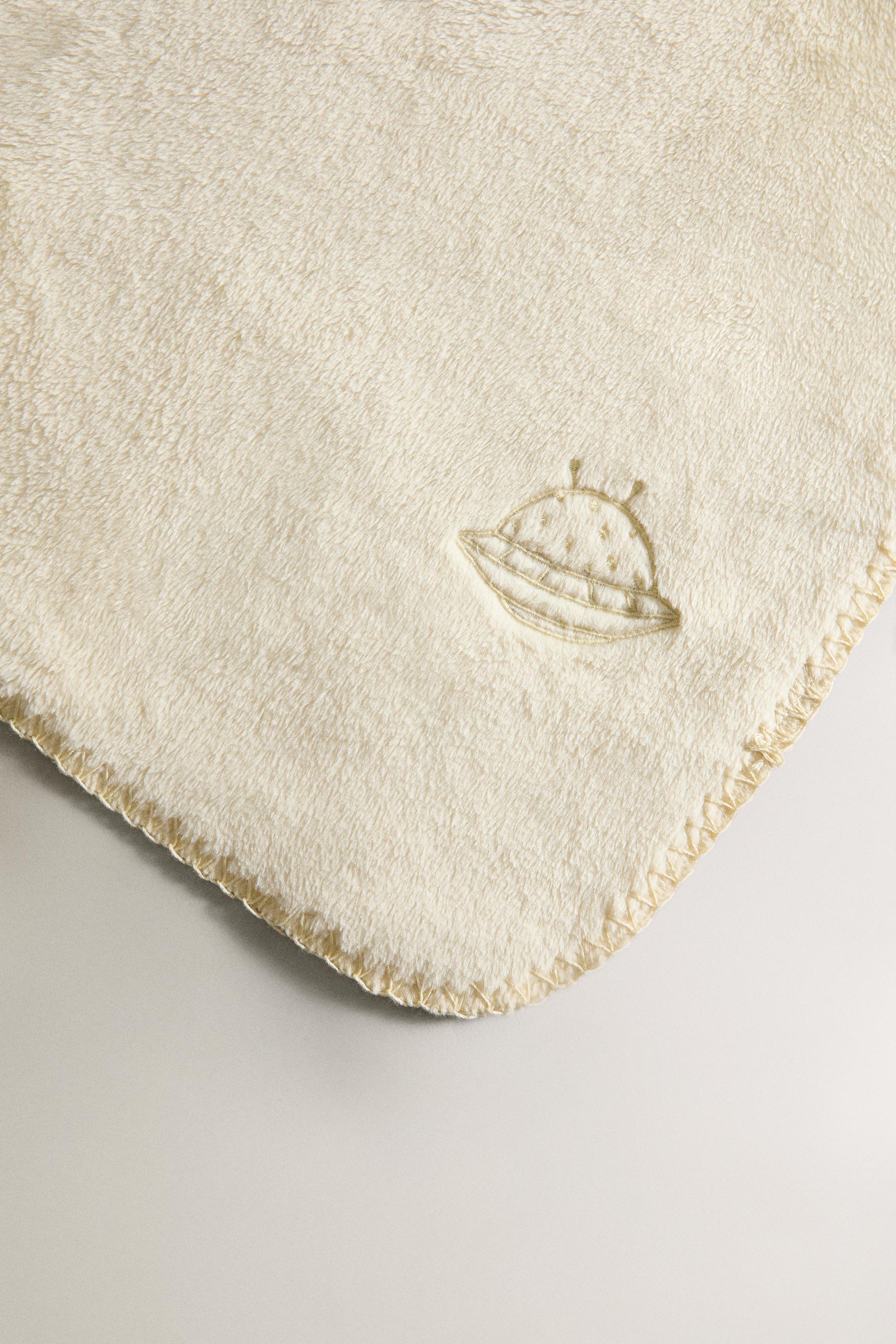 CHILDREN'S SPACESHIP FLEECE BLANKET