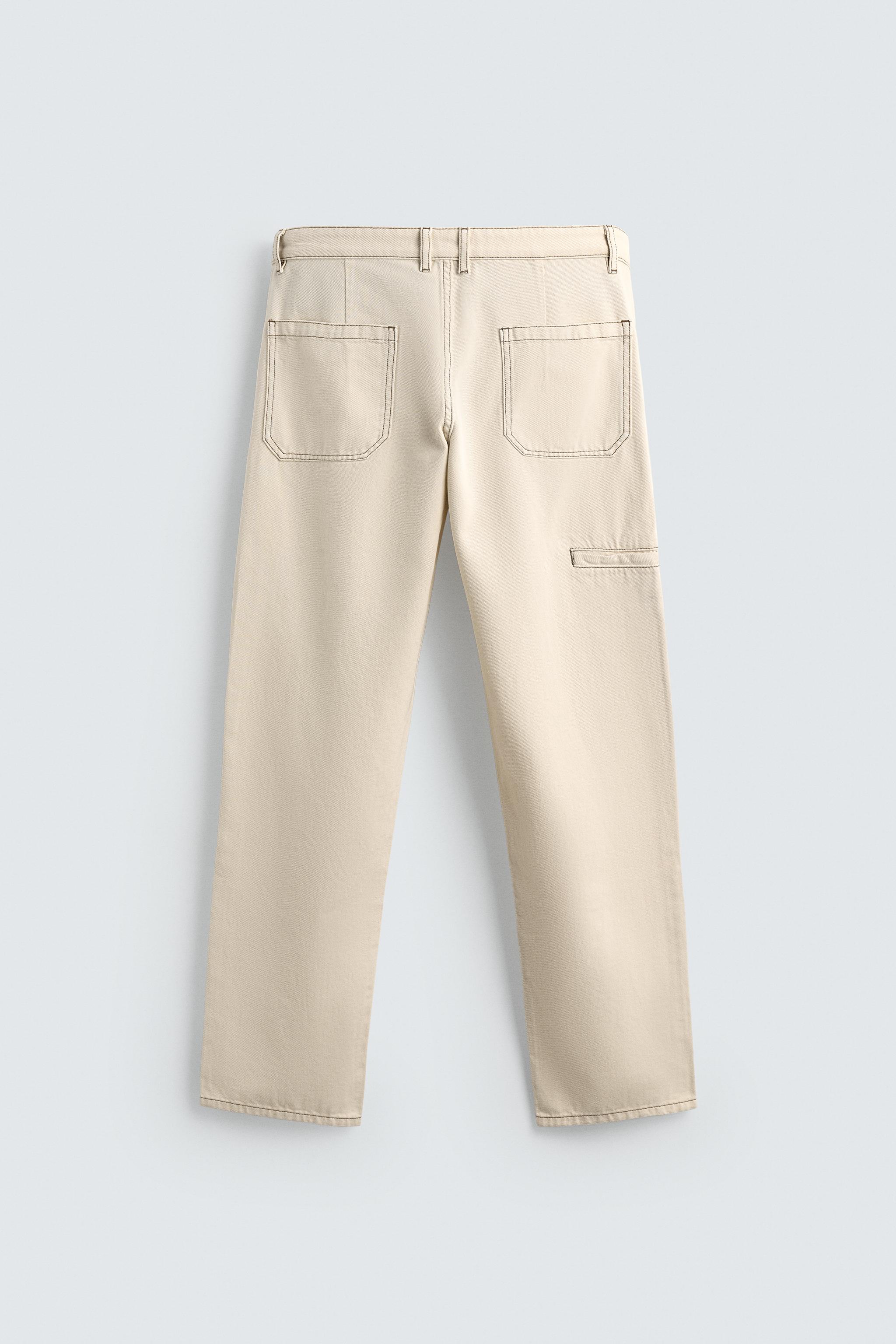 PANTS WITH CONTRAST STITCHING