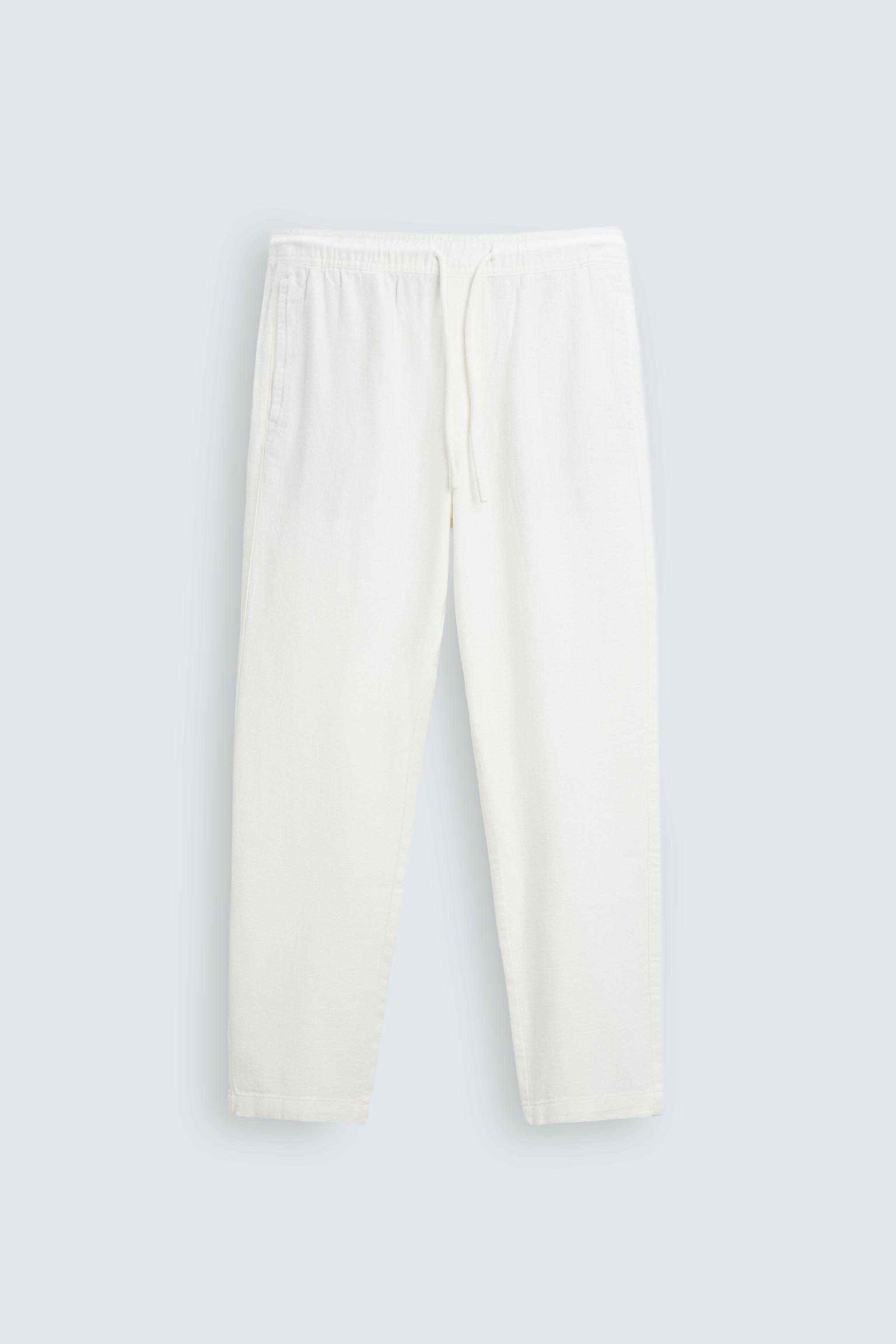 TEXTURED RELAXED FIT PANTS