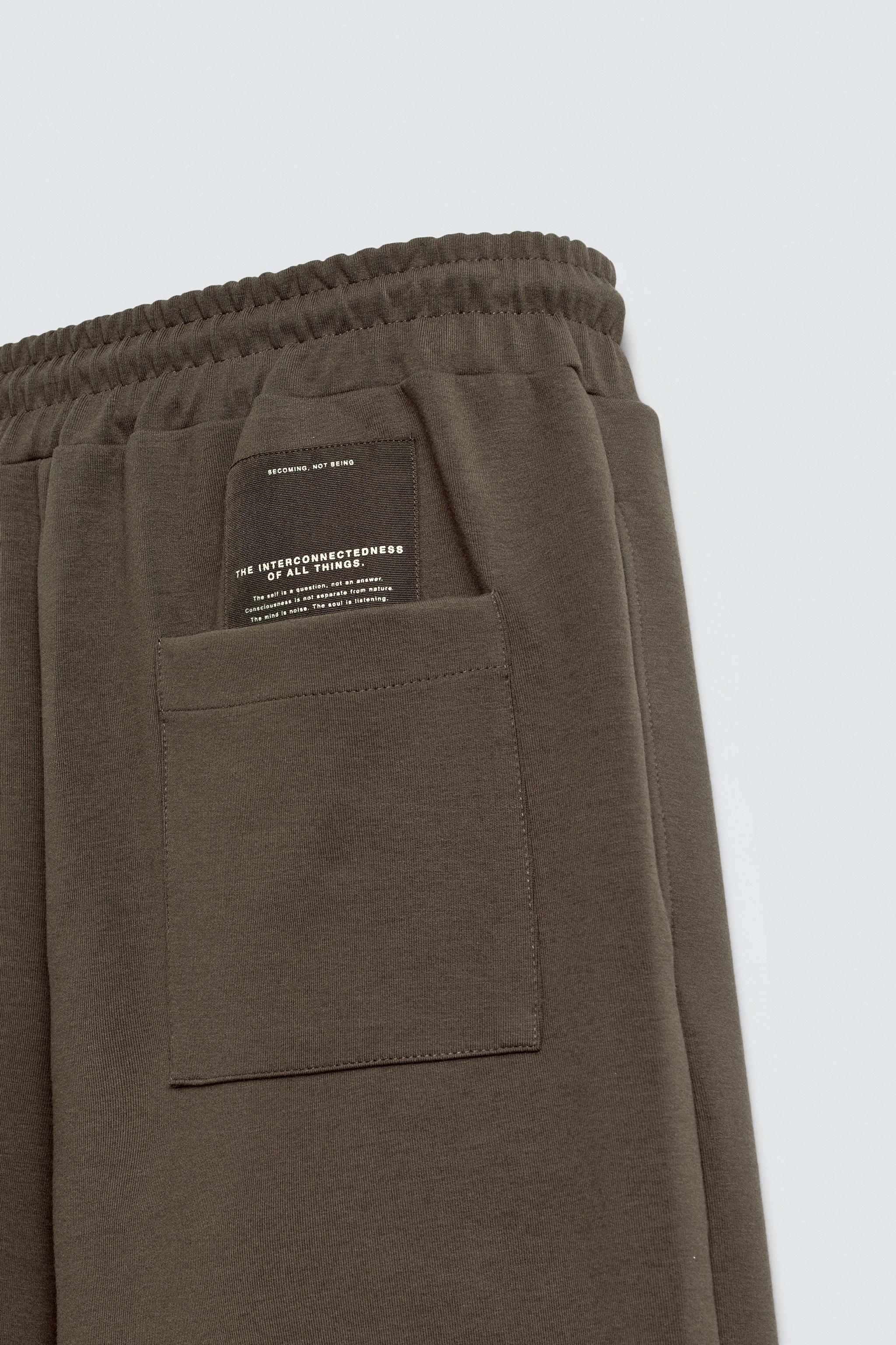 INTERLOCK PANTS WITH LABEL