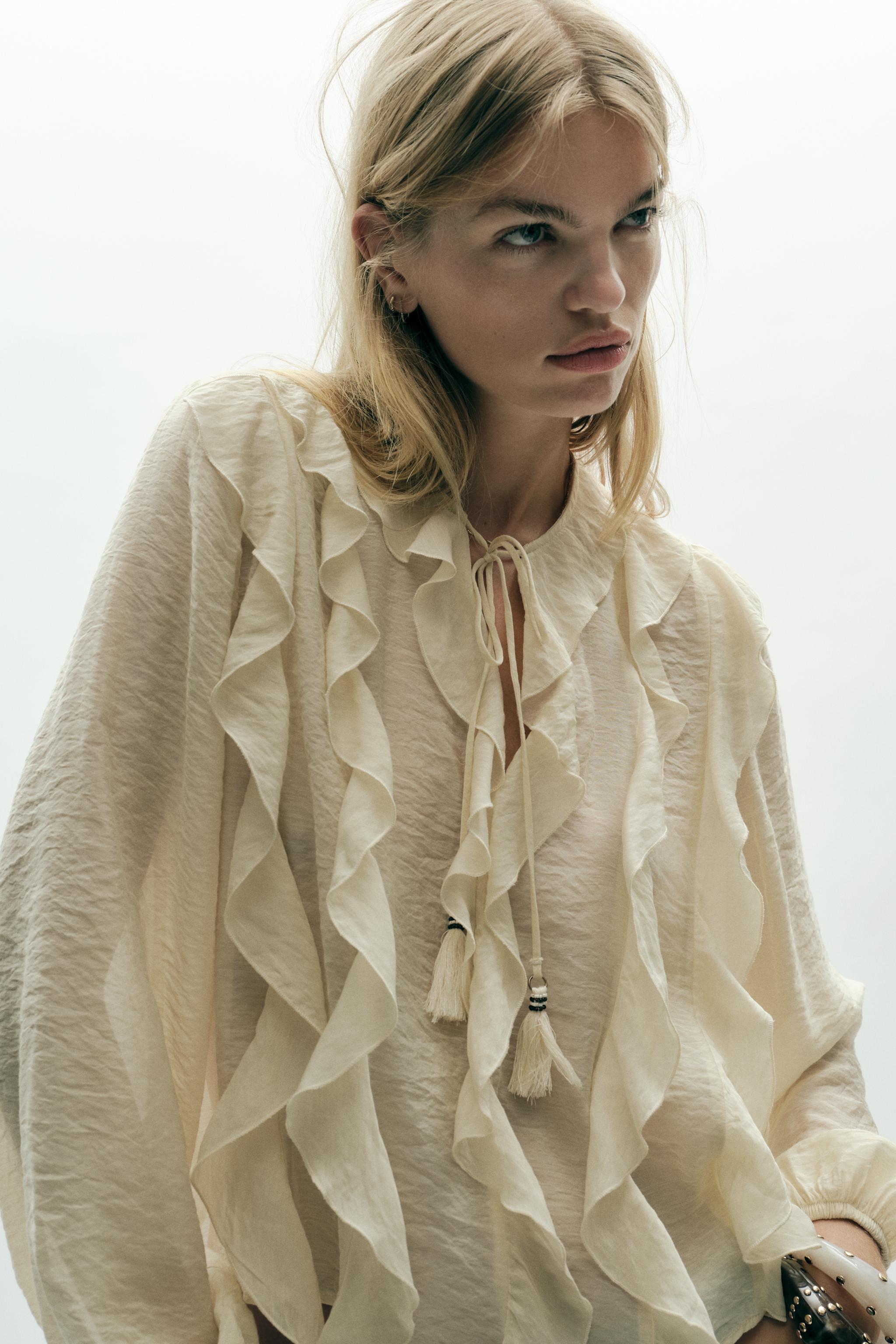 RUFFLED ROMANTIC BLOUSE