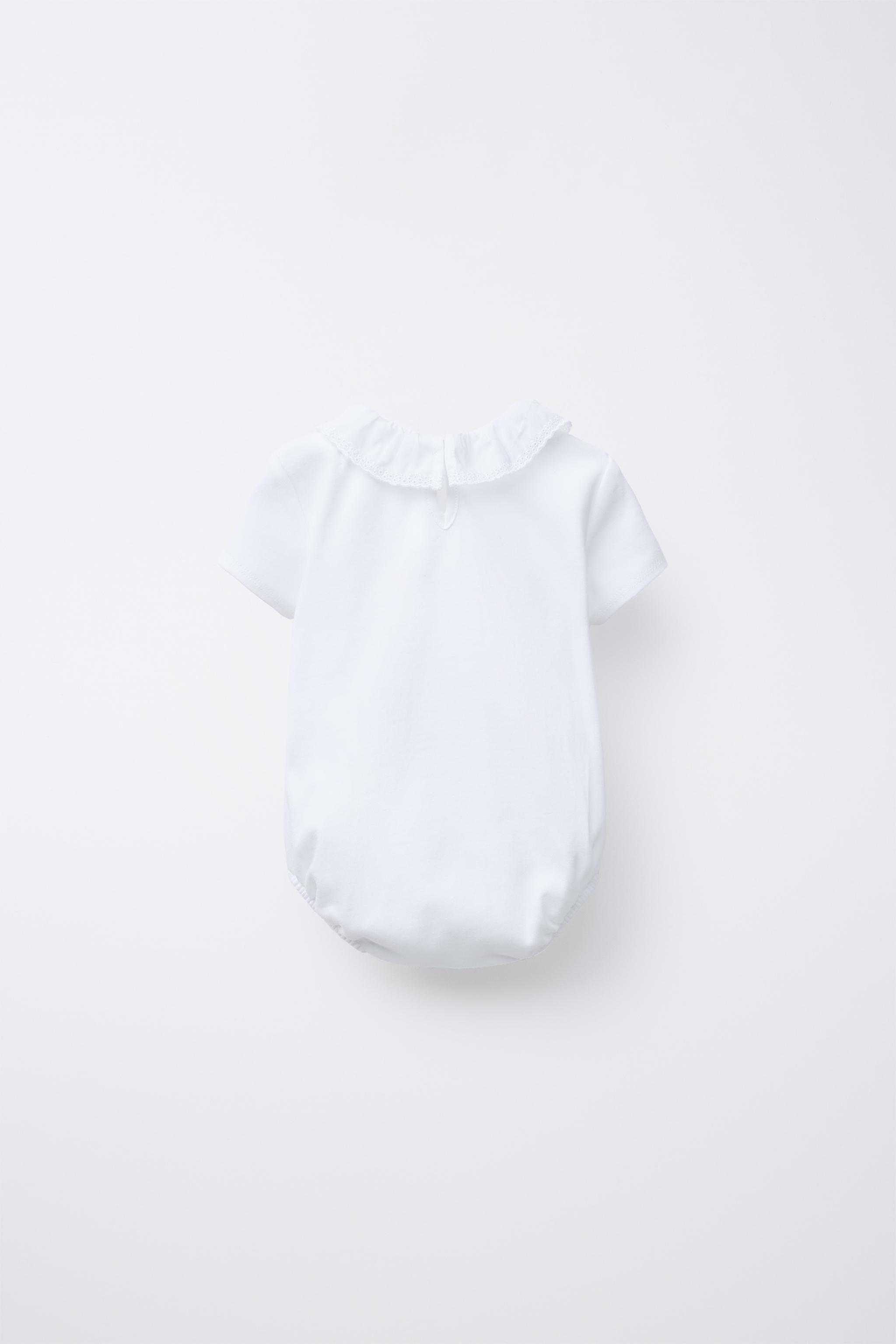SWISS EMBROIDERY COLLAR BODYSUIT