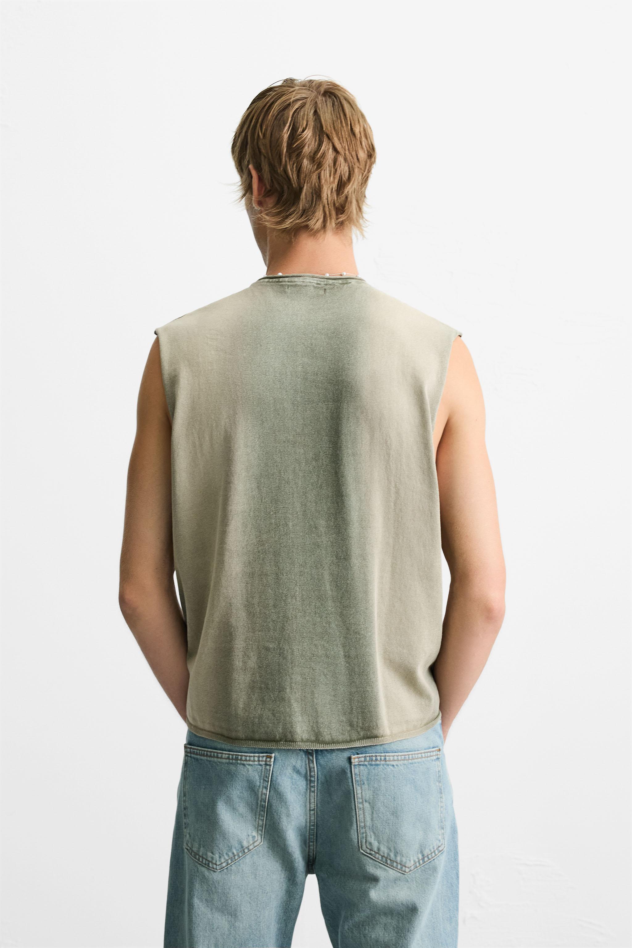 WASHED KNIT TANK TOP