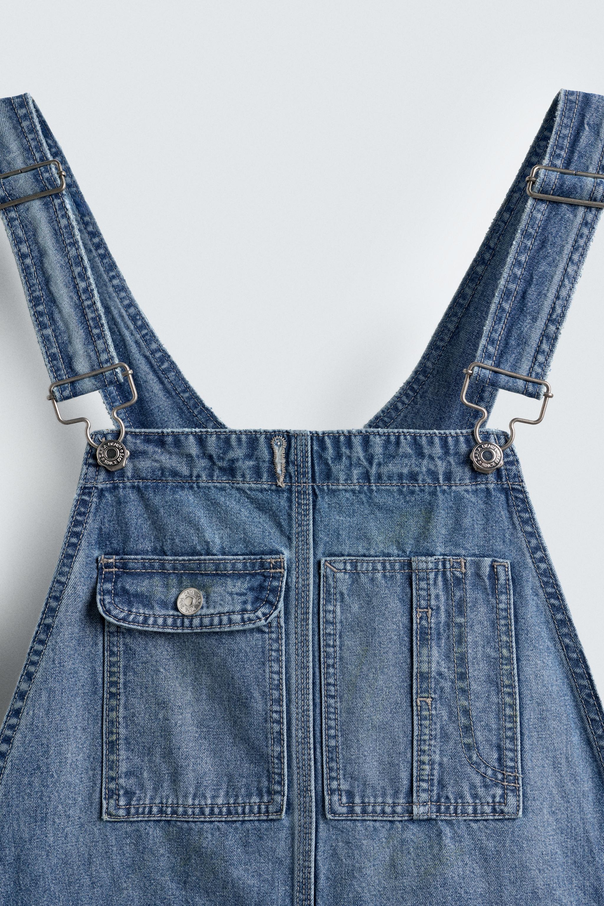 BAGGY FIT DENIM OVERALLS