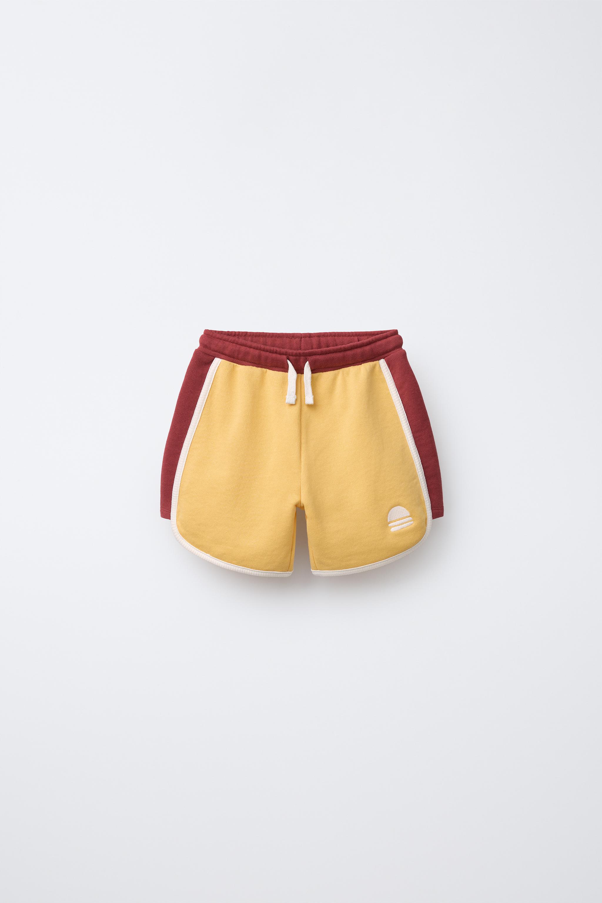 EMBROIDERED PLUSH SHORTS