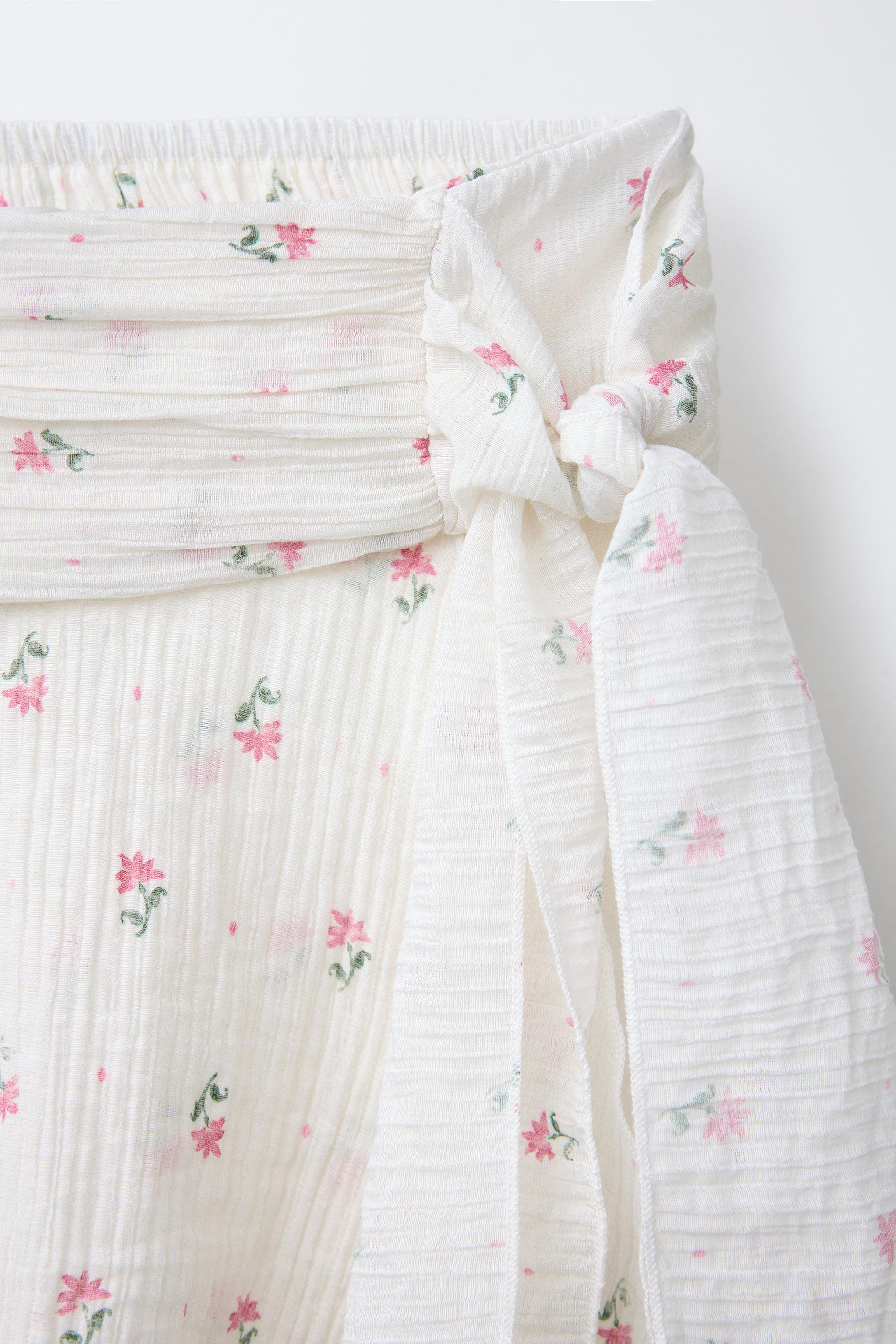 FLORAL RUFFLED SKORT