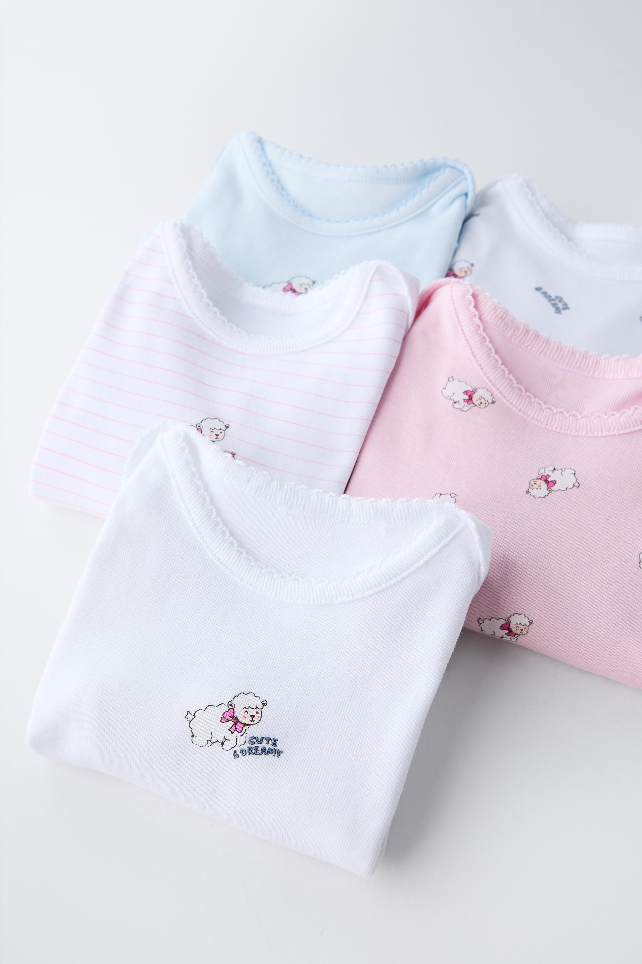 FIVE-PACK OF SHEEP BODYSUITS