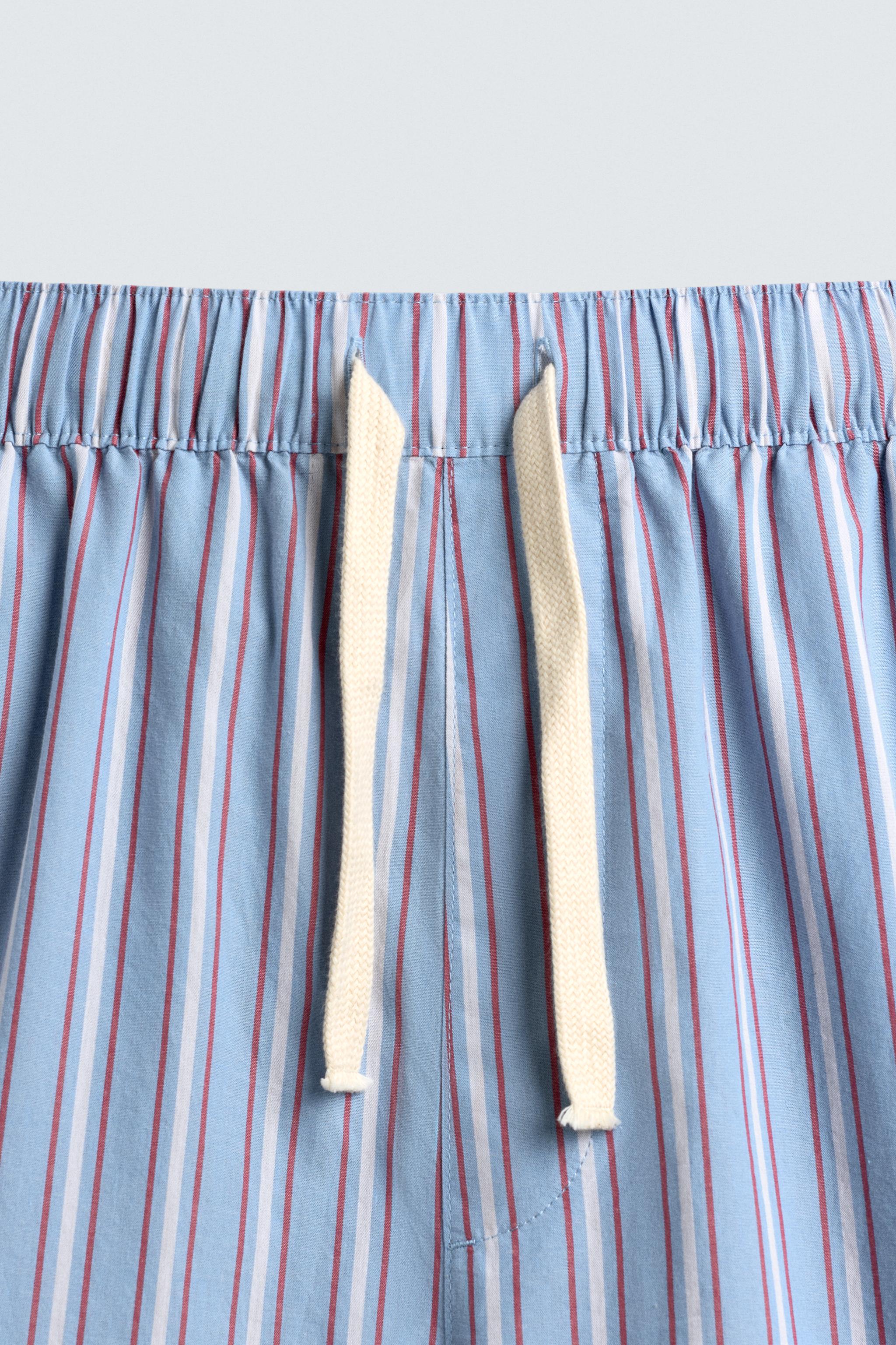 STRIPED OVERSIZED FIT PANTS