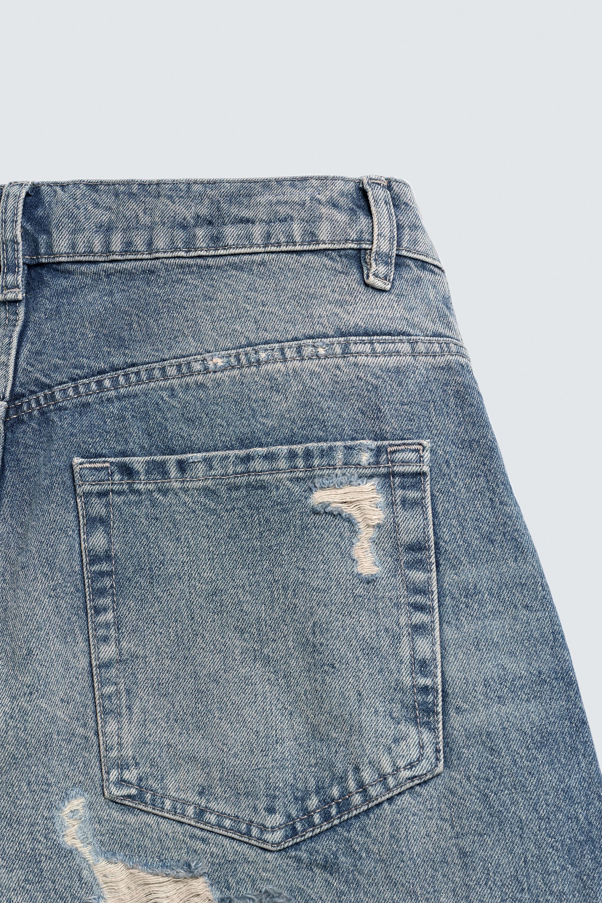 RIPPED BALLOON FIT JEANS