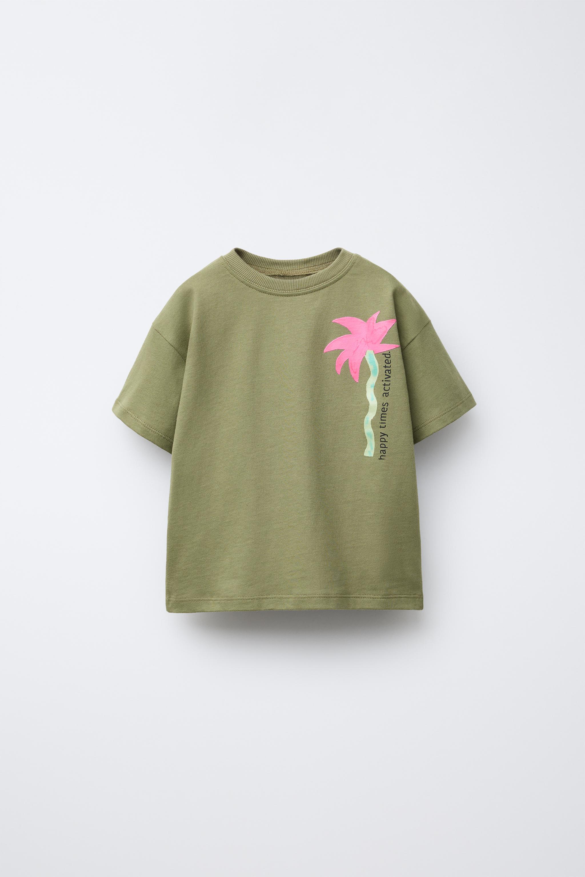 PALM TREE PRINT T-SHIRT