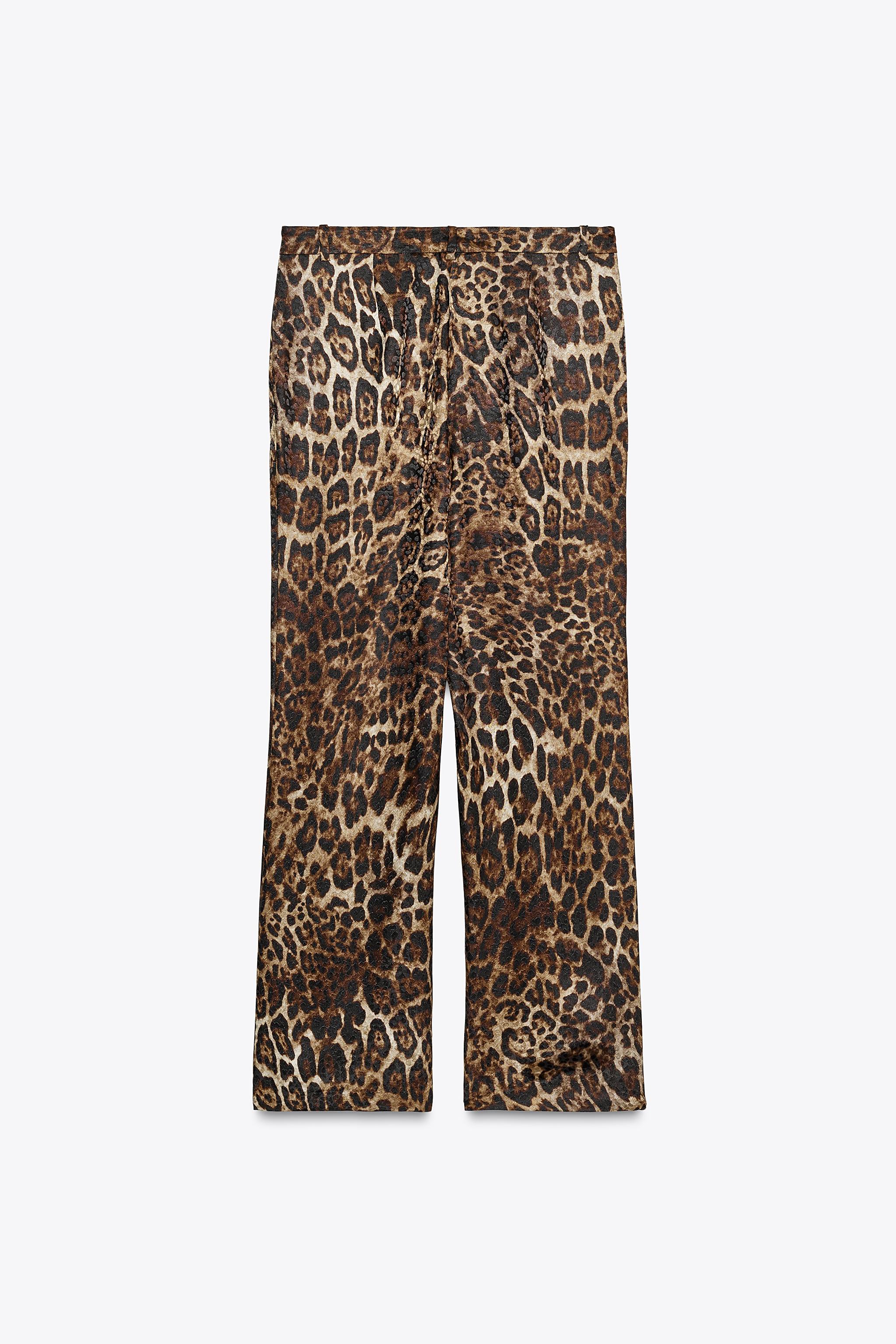 ANIMAL PRINT JACQUARD PANTS ZW COLLECTION