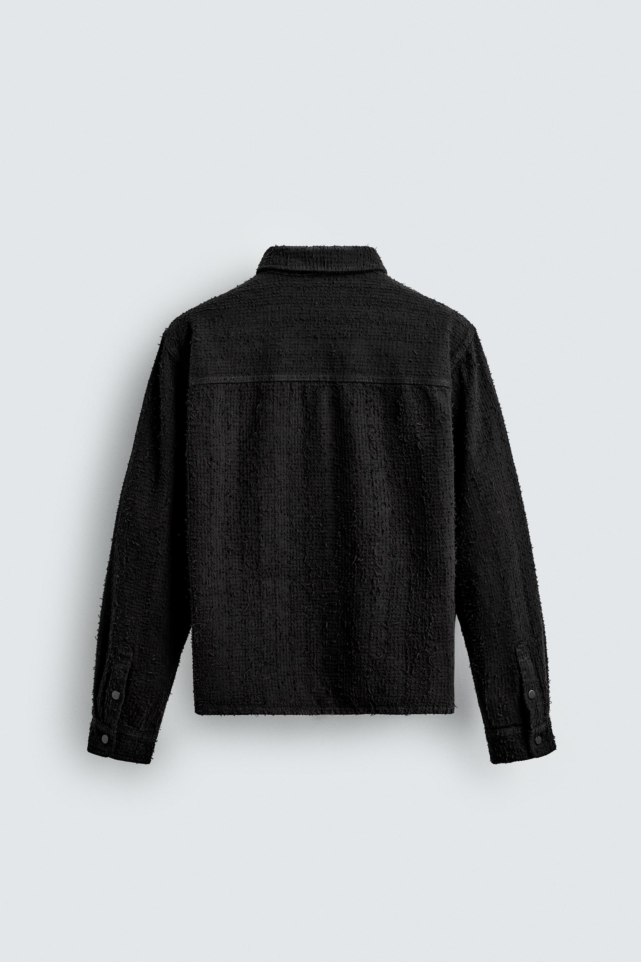 TEXTURED DENIM SHIRT