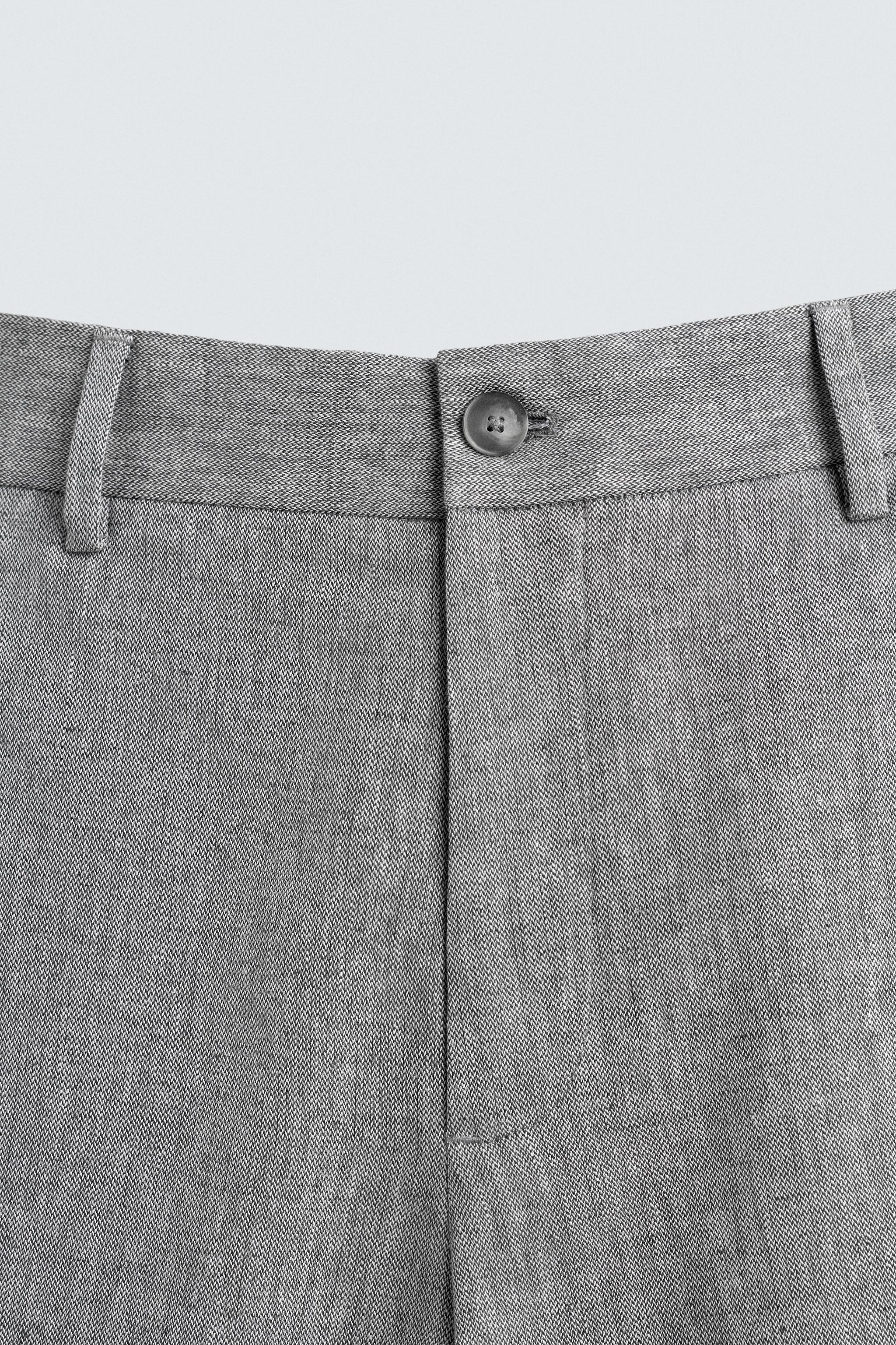 COTTON LINEN SHORTS