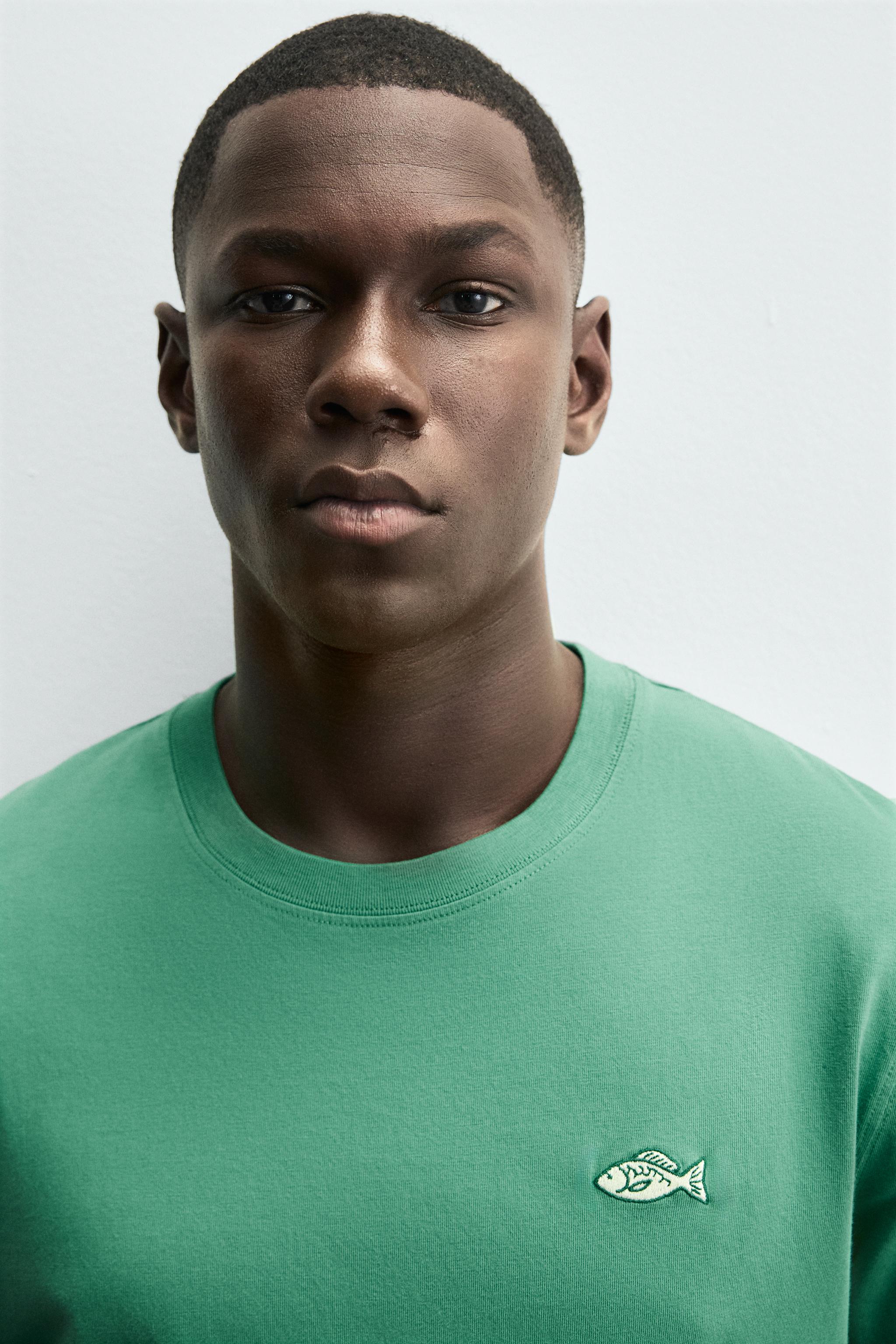 FISH EMBROIDERY T-SHIRT