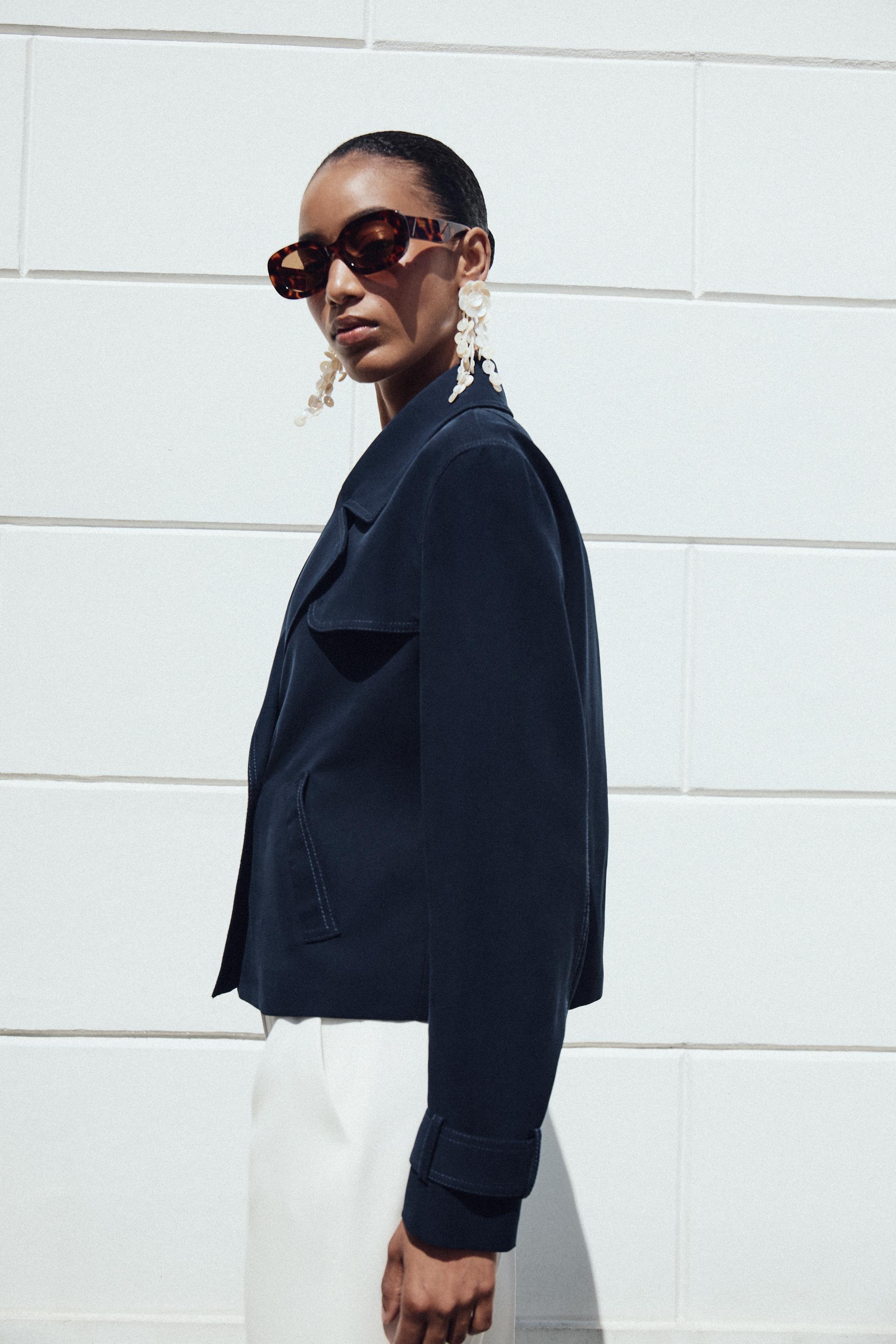 CROPPED DOUBLE-BREASTED JACKET