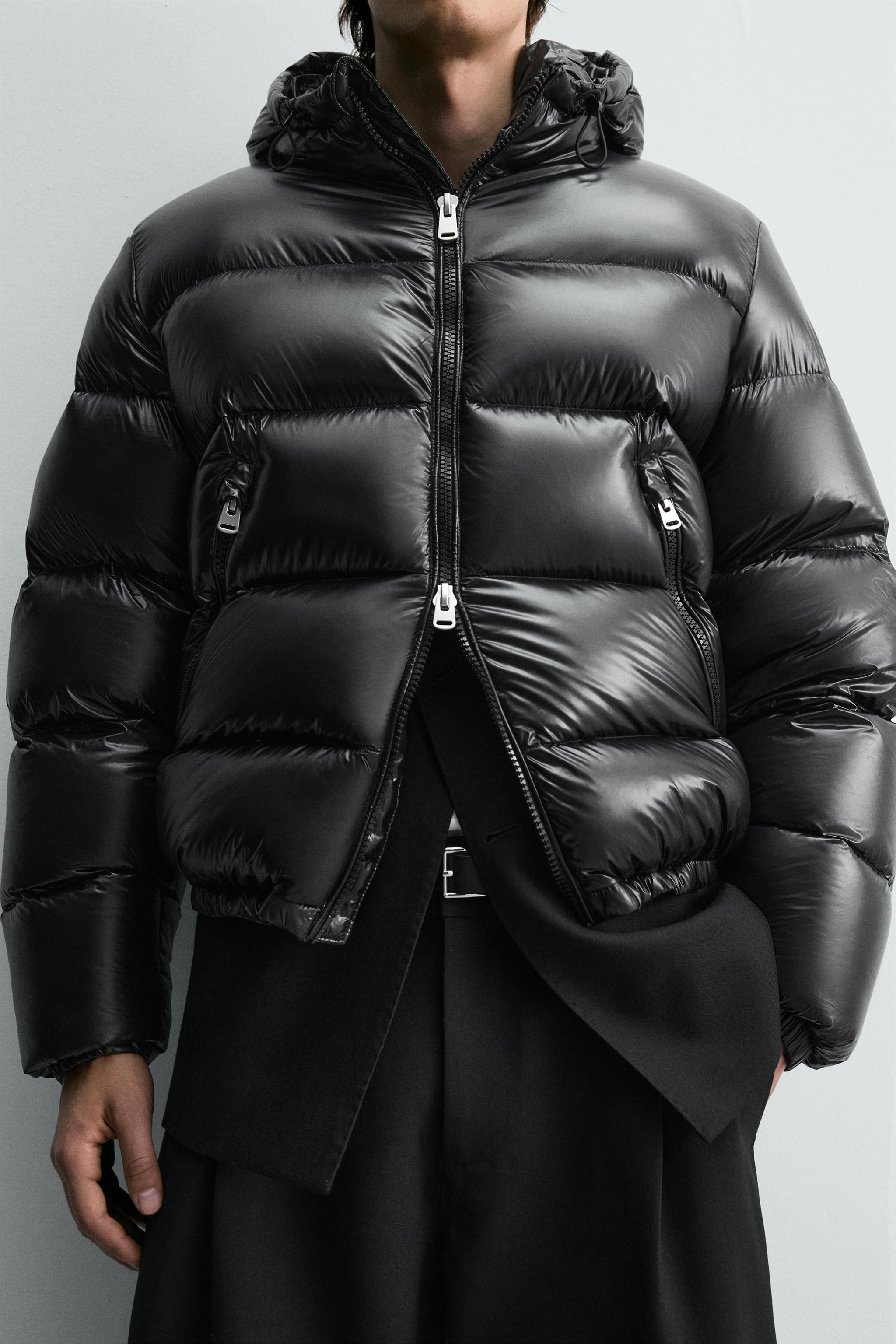 100% FEATHER WATER REPELLENT PUFFER JACKET