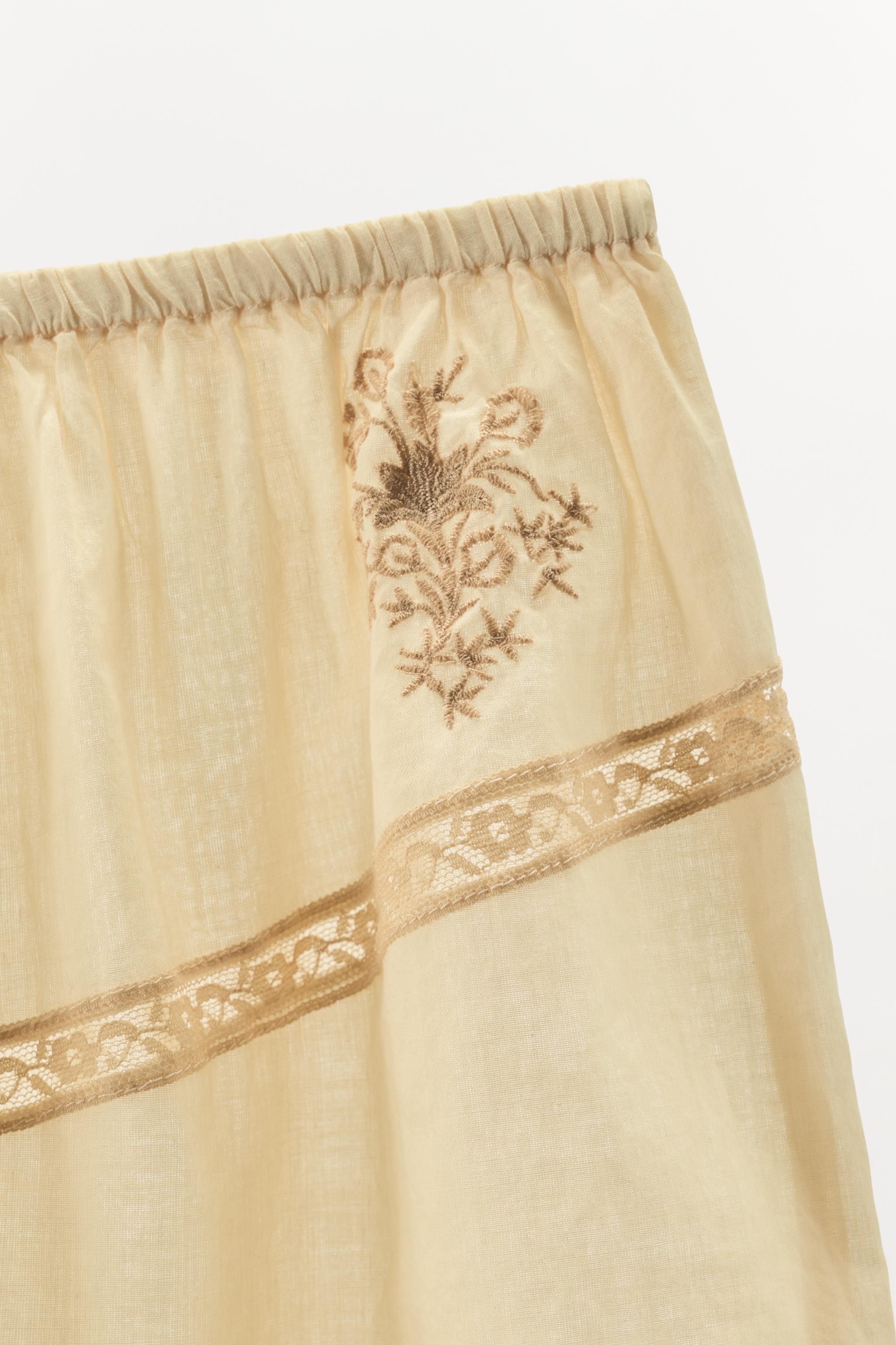 LIMITED EDITION FLORAL EMBROIDERY AND LACE SHORTS