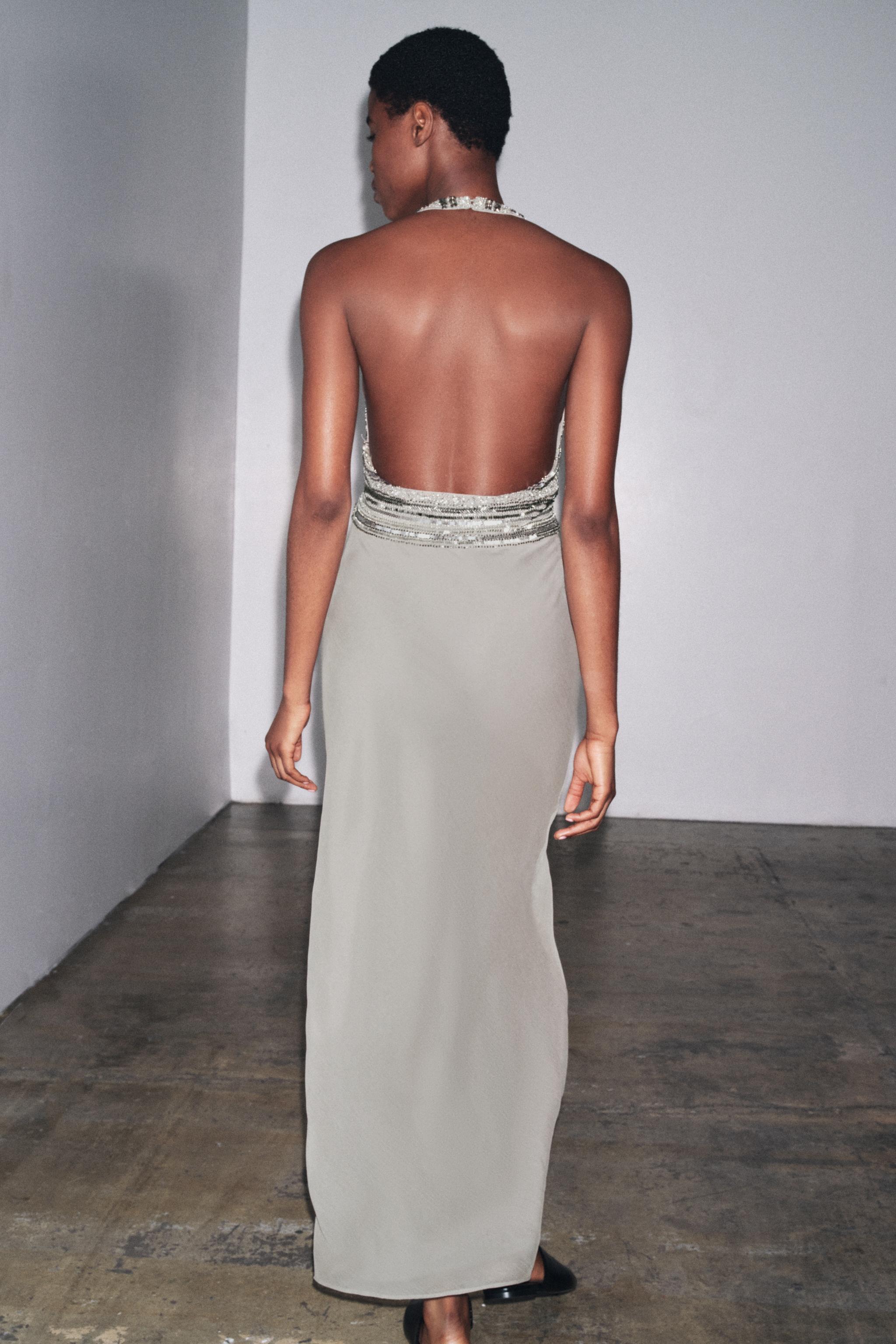 LONG EMBROIDERED DRESS