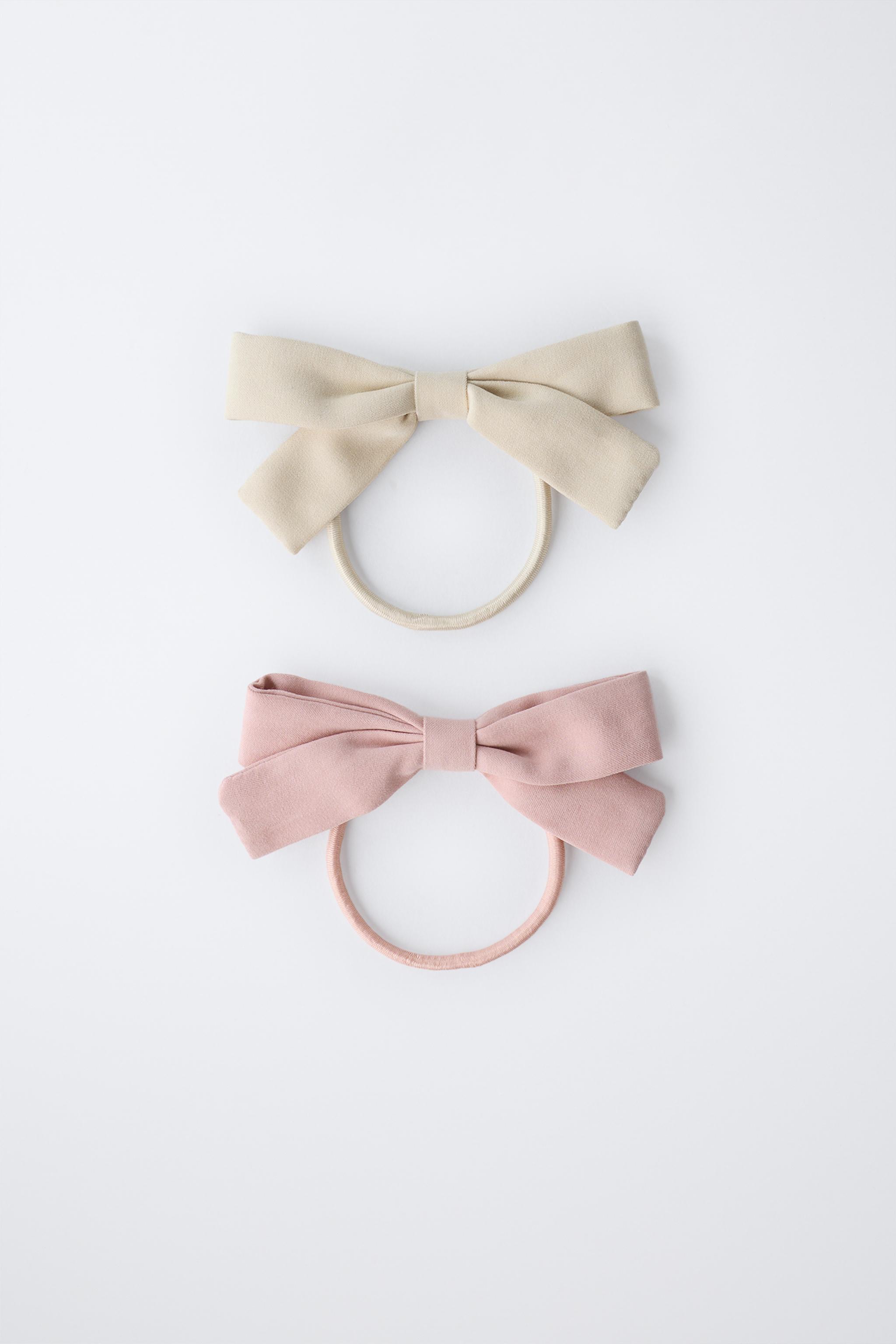 TWO-PACK OF HAIR TIES WITH BOWS