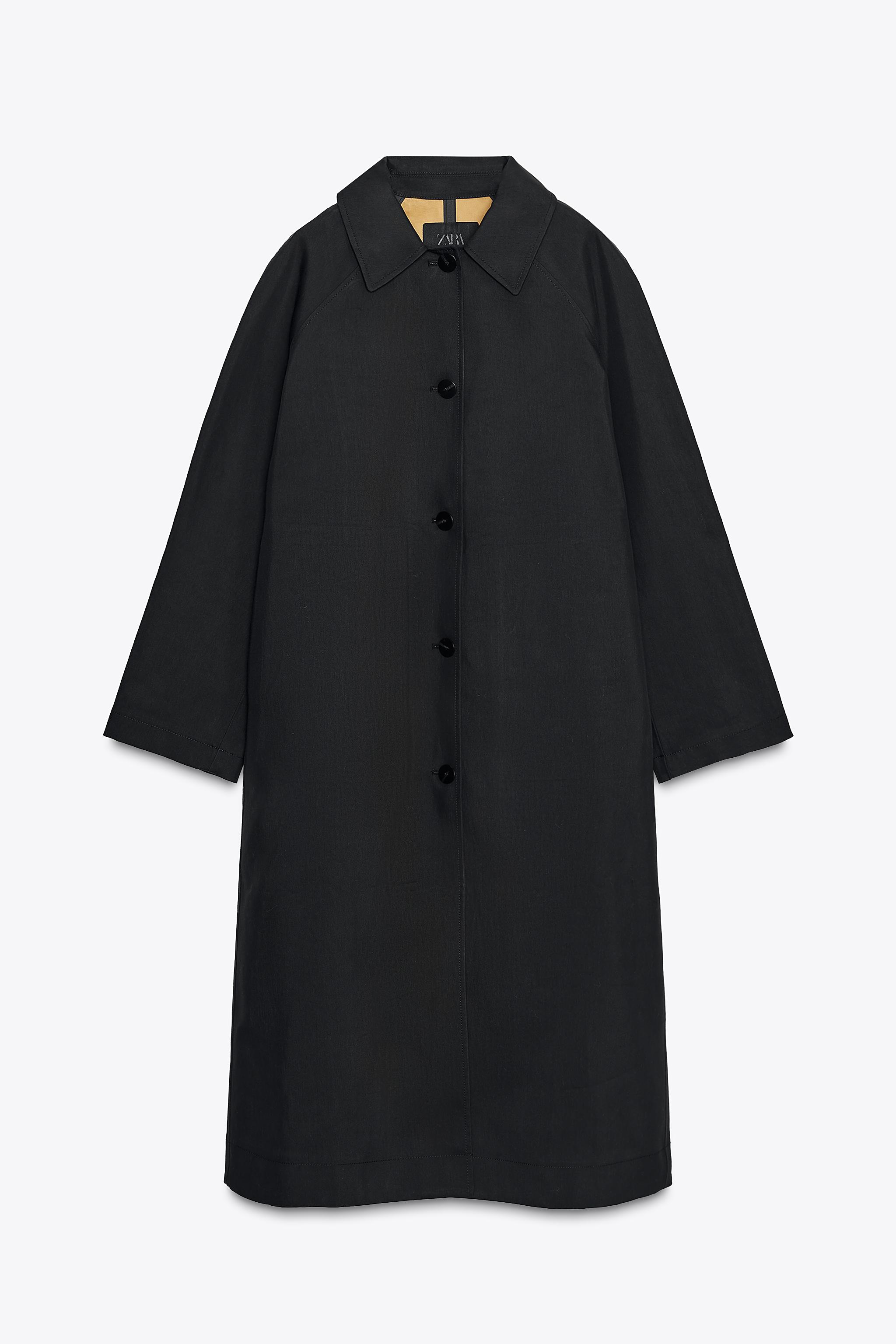 ZW COLLECTION BUTTON LONG TRENCH COAT