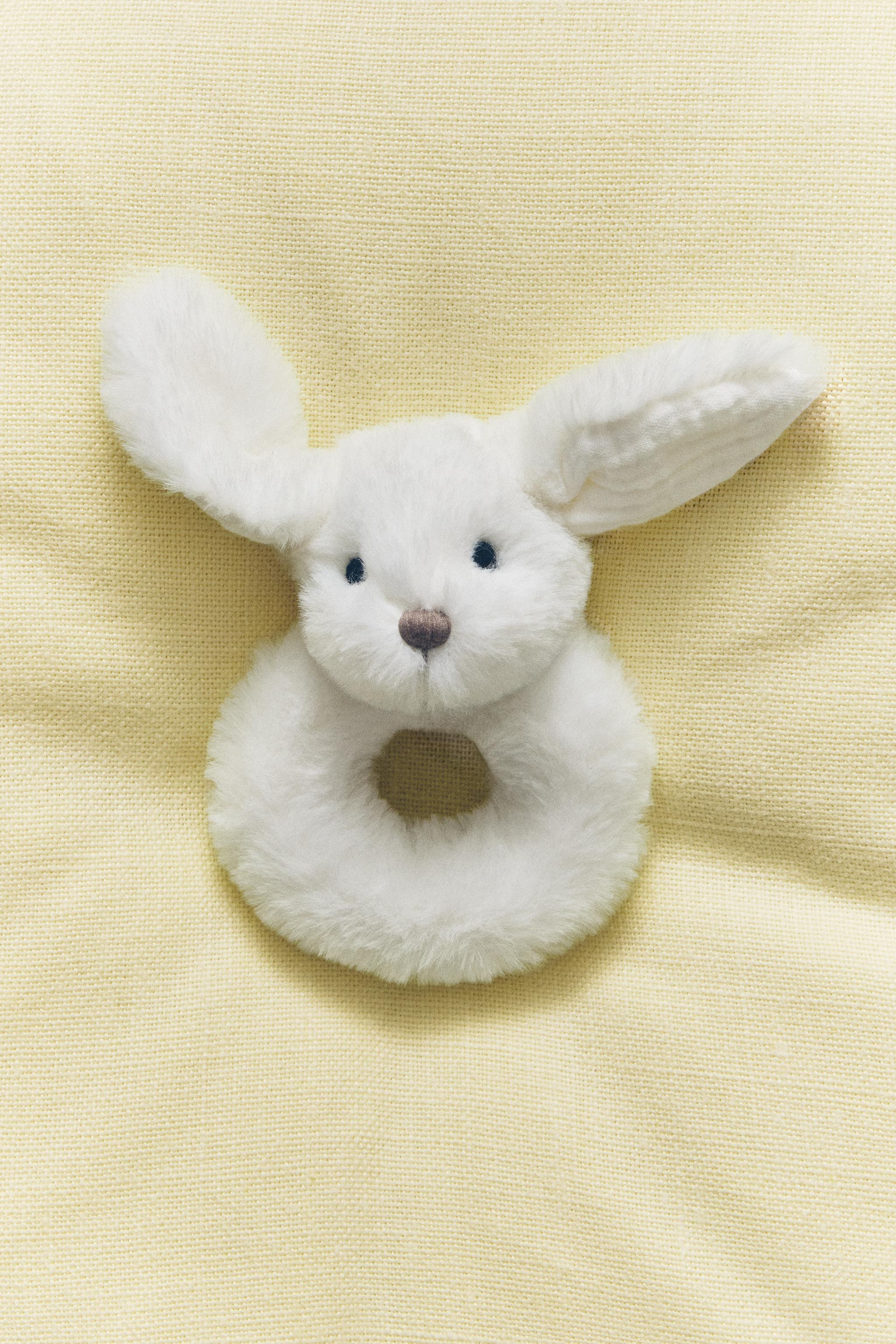 CHILDREN’S BUNNY PLUSH TOY RATTLE