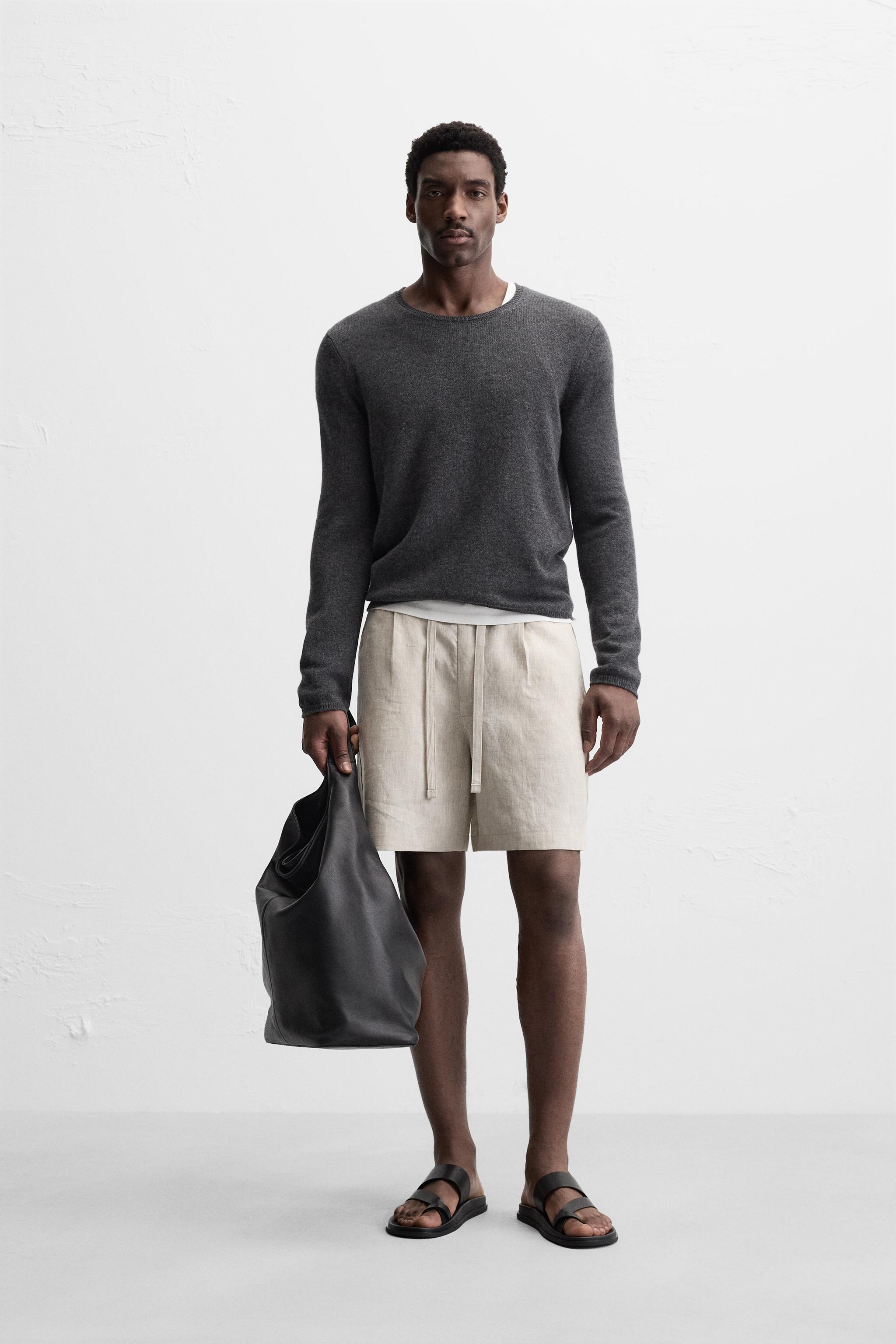 100% LINEN SHORTS