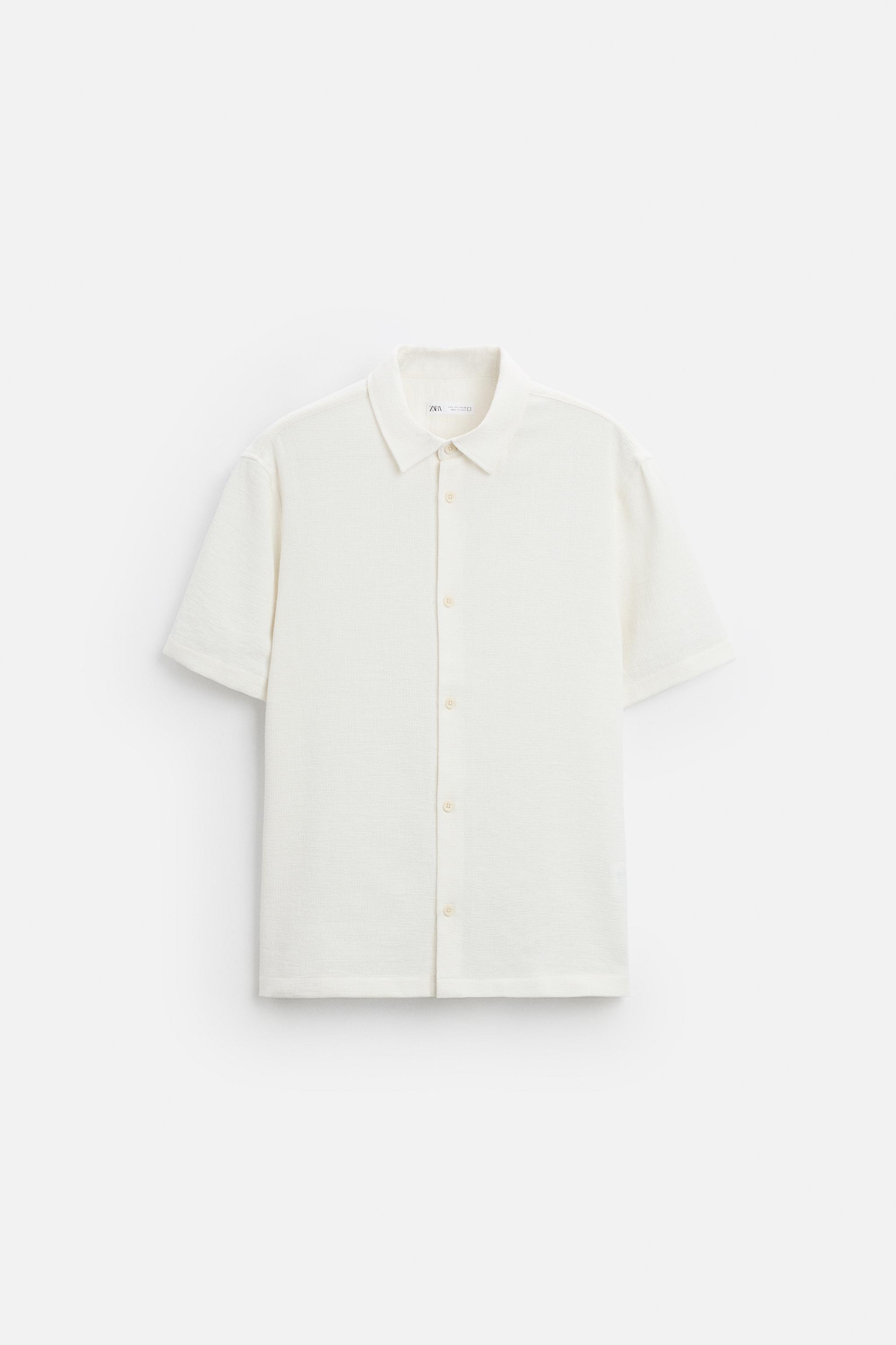 REGULAR FIT TEXTURED SHIRT