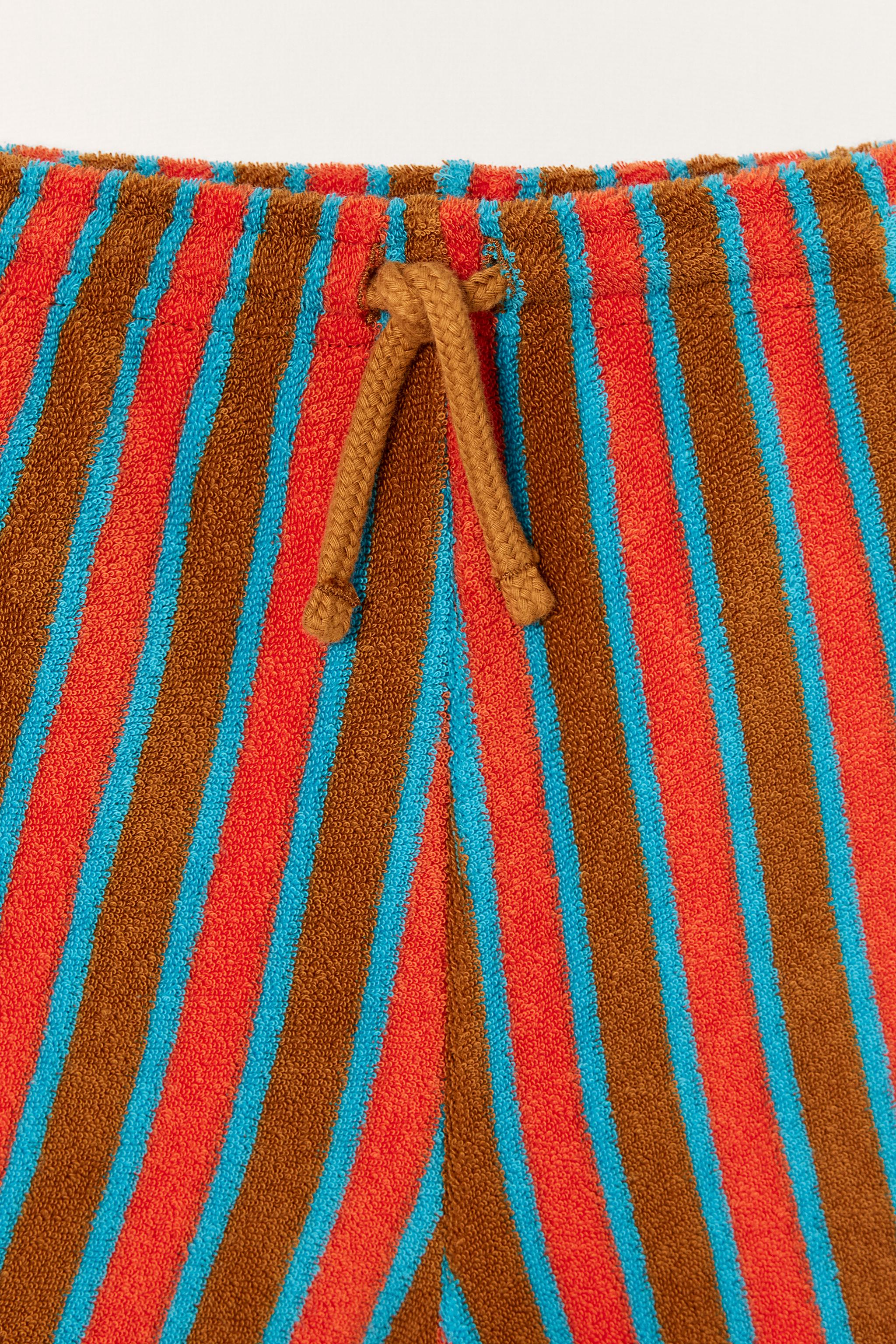 STRIPED TERRYCLOTH SHORTS LIMITED EDITION