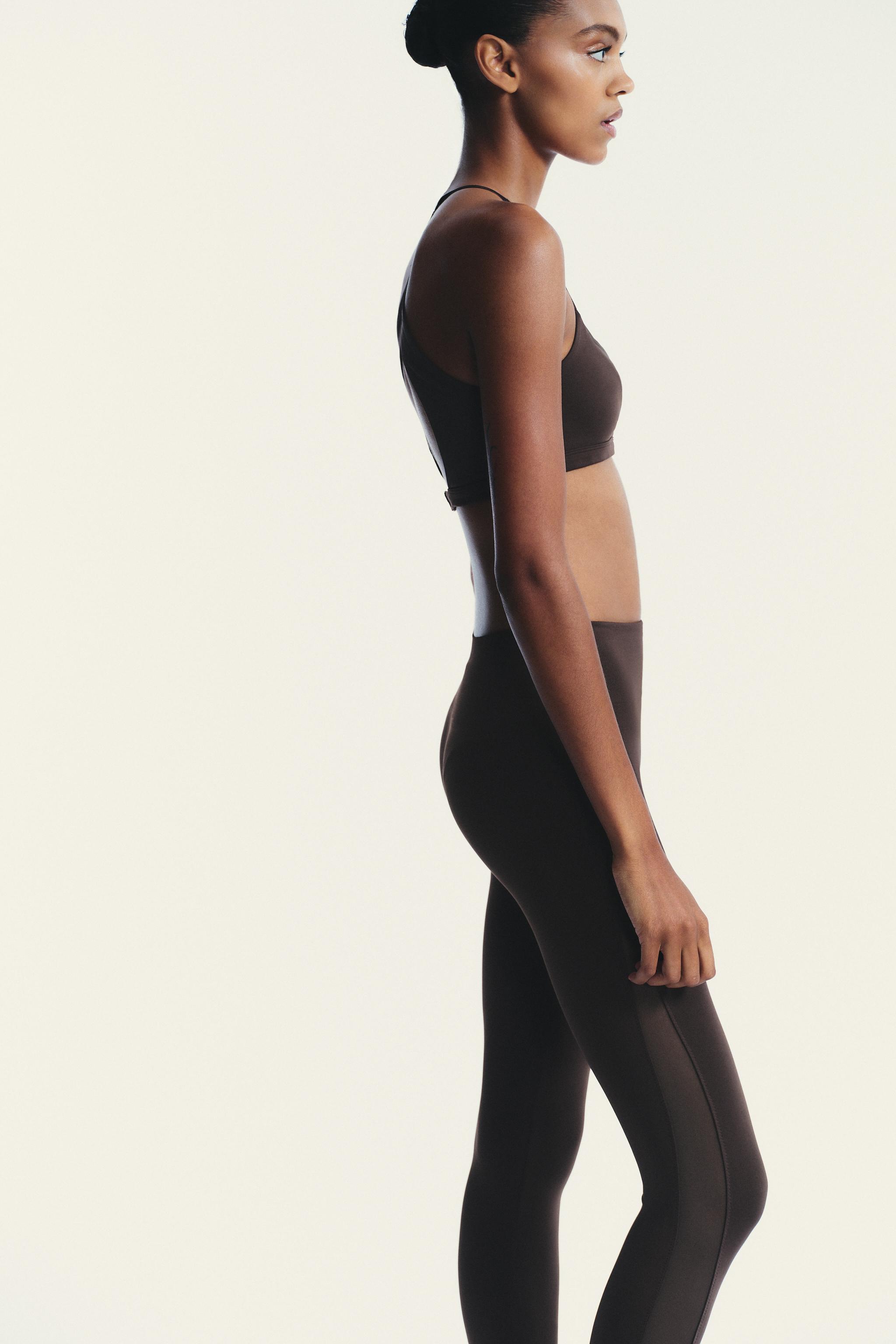 SEAMLESS TULLE COMBINATION TOP