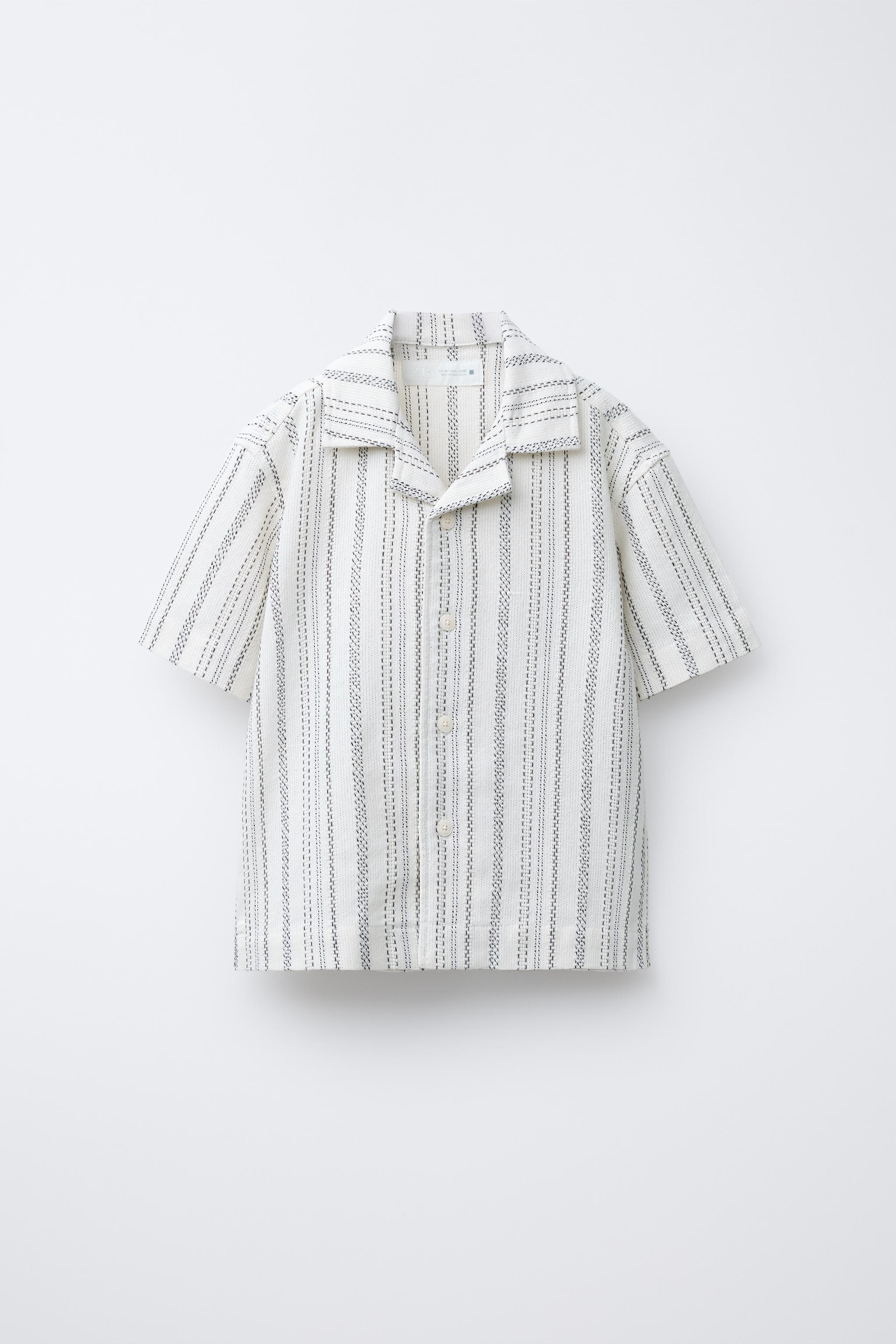 RUSTIC STRIPED BOWLING SHIRT