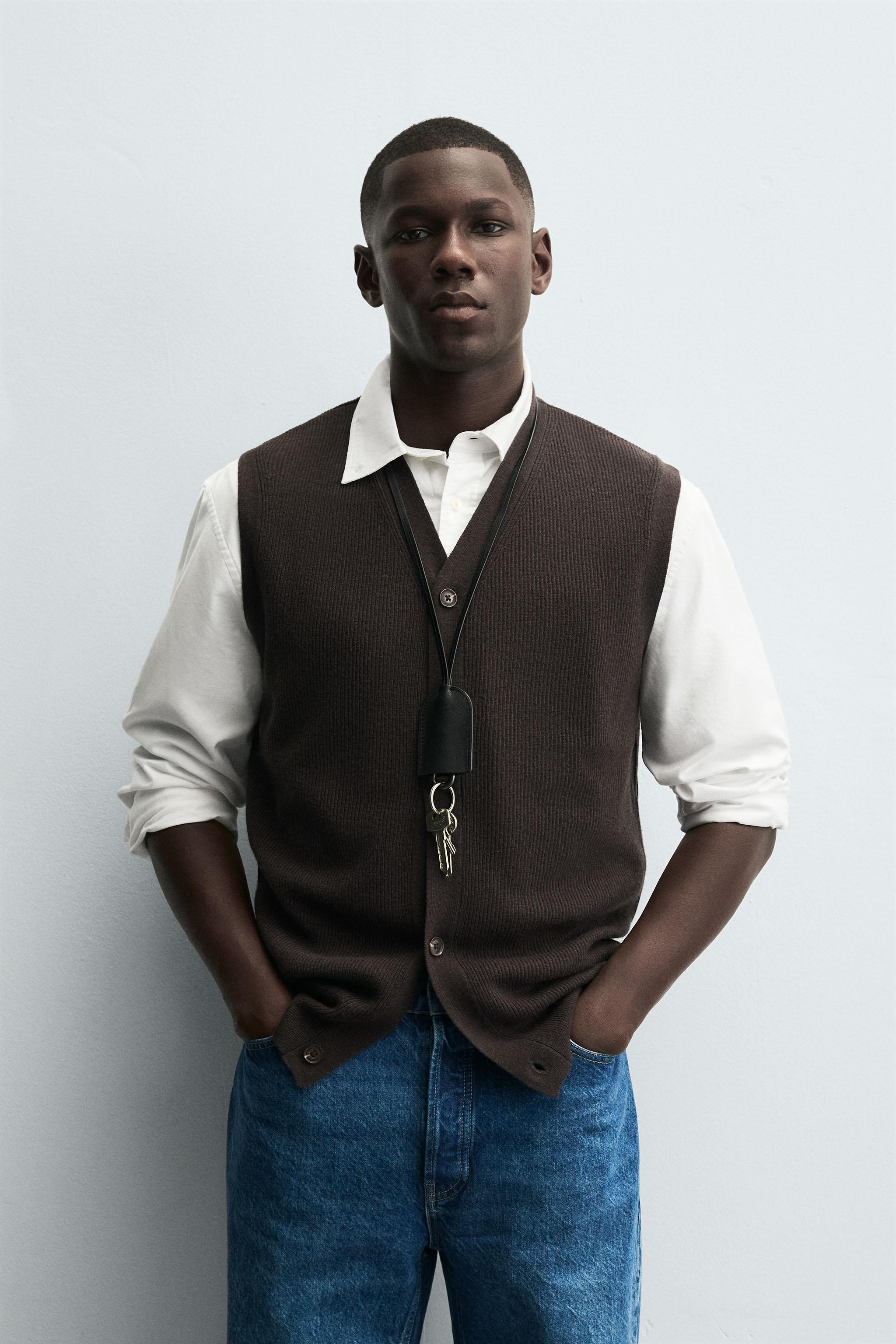 WOOL-CASHMERE KNIT VEST