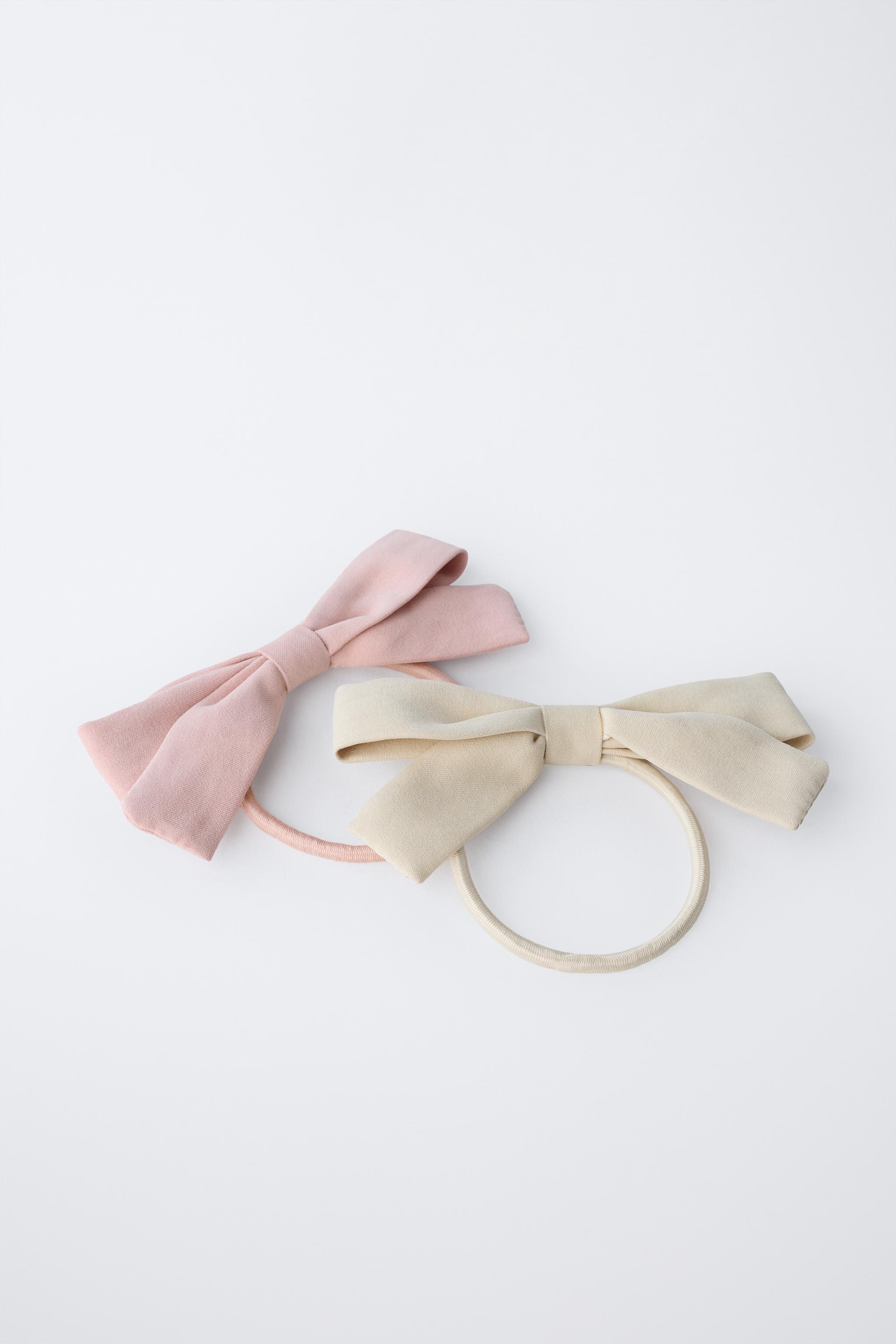 TWO-PACK OF HAIR TIES WITH BOWS