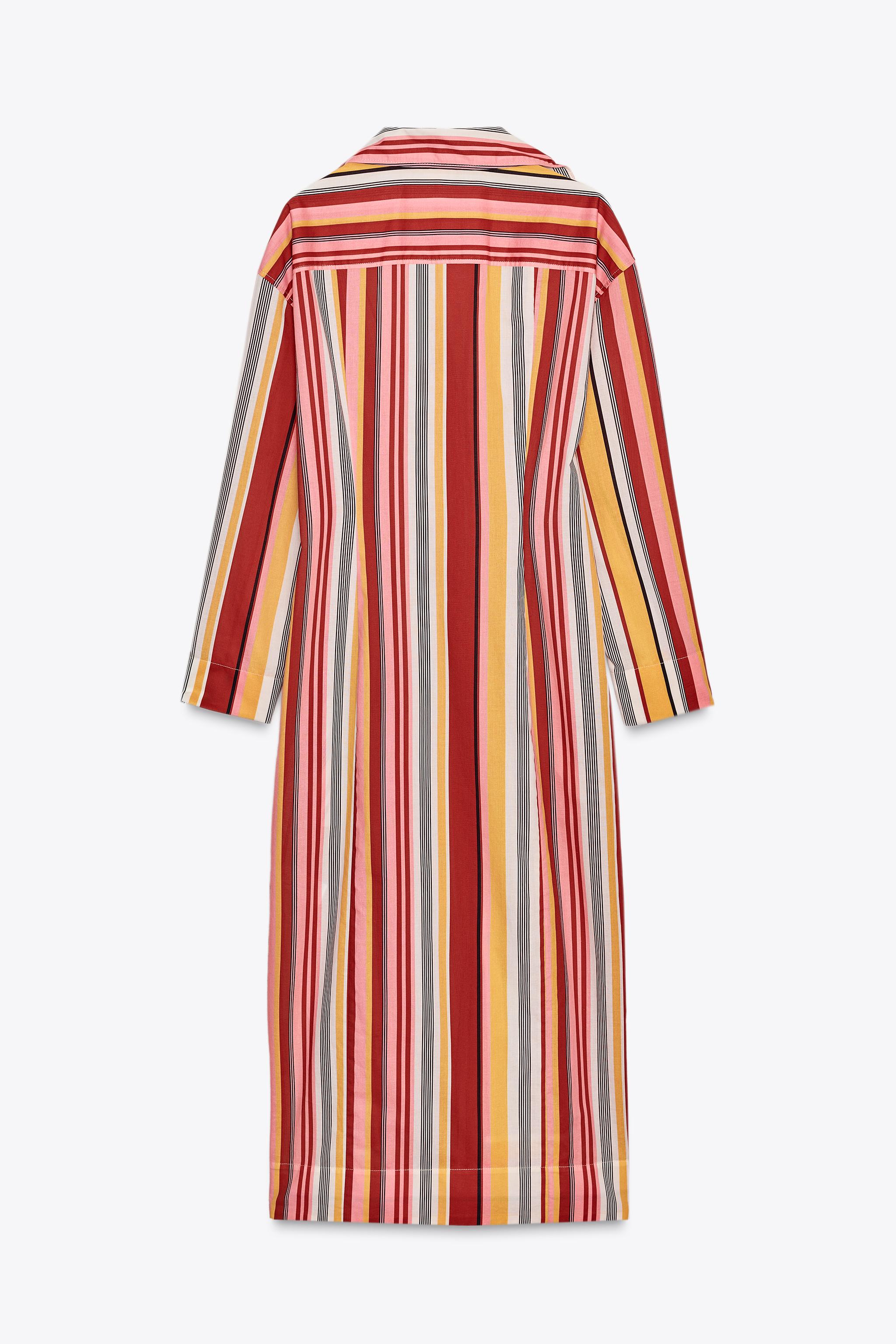 ZW COLLECTION STRIPED SHIRT DRESS