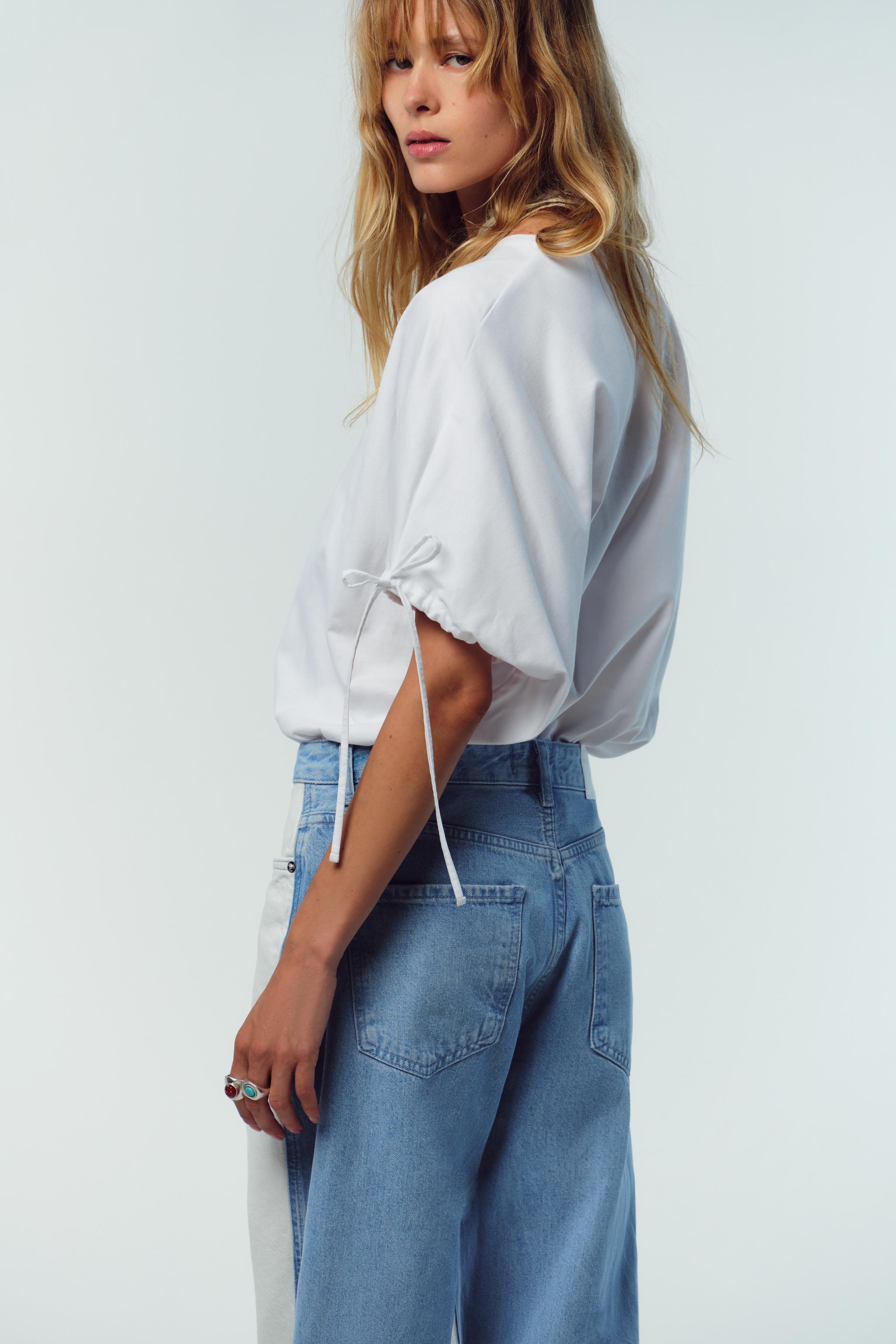 COTTON T-SHIRT WITH TIES