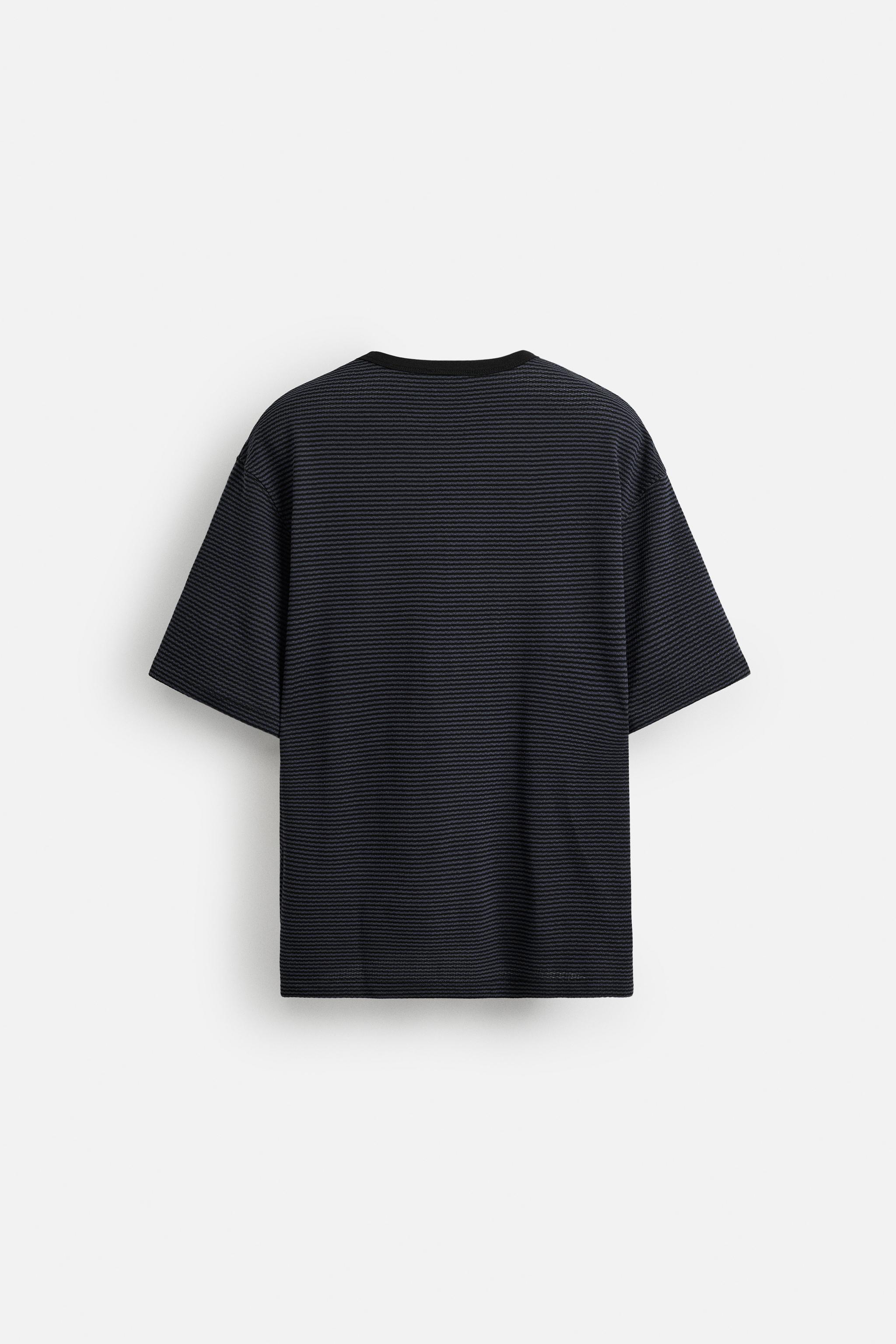 STRIPED JACQUARD T-SHIRT