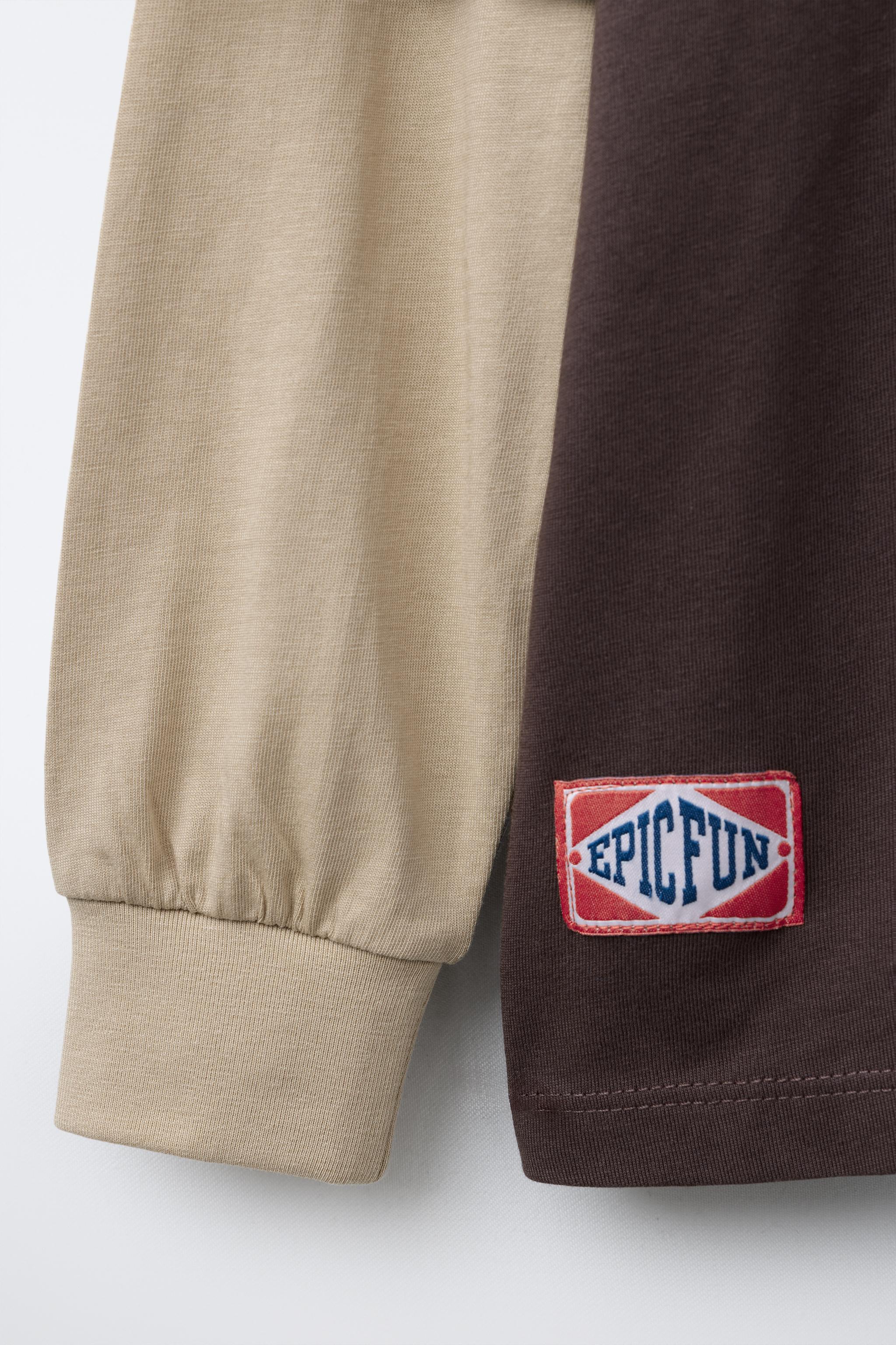 VARSITY DOUBLE SLEEVE T-SHIRT